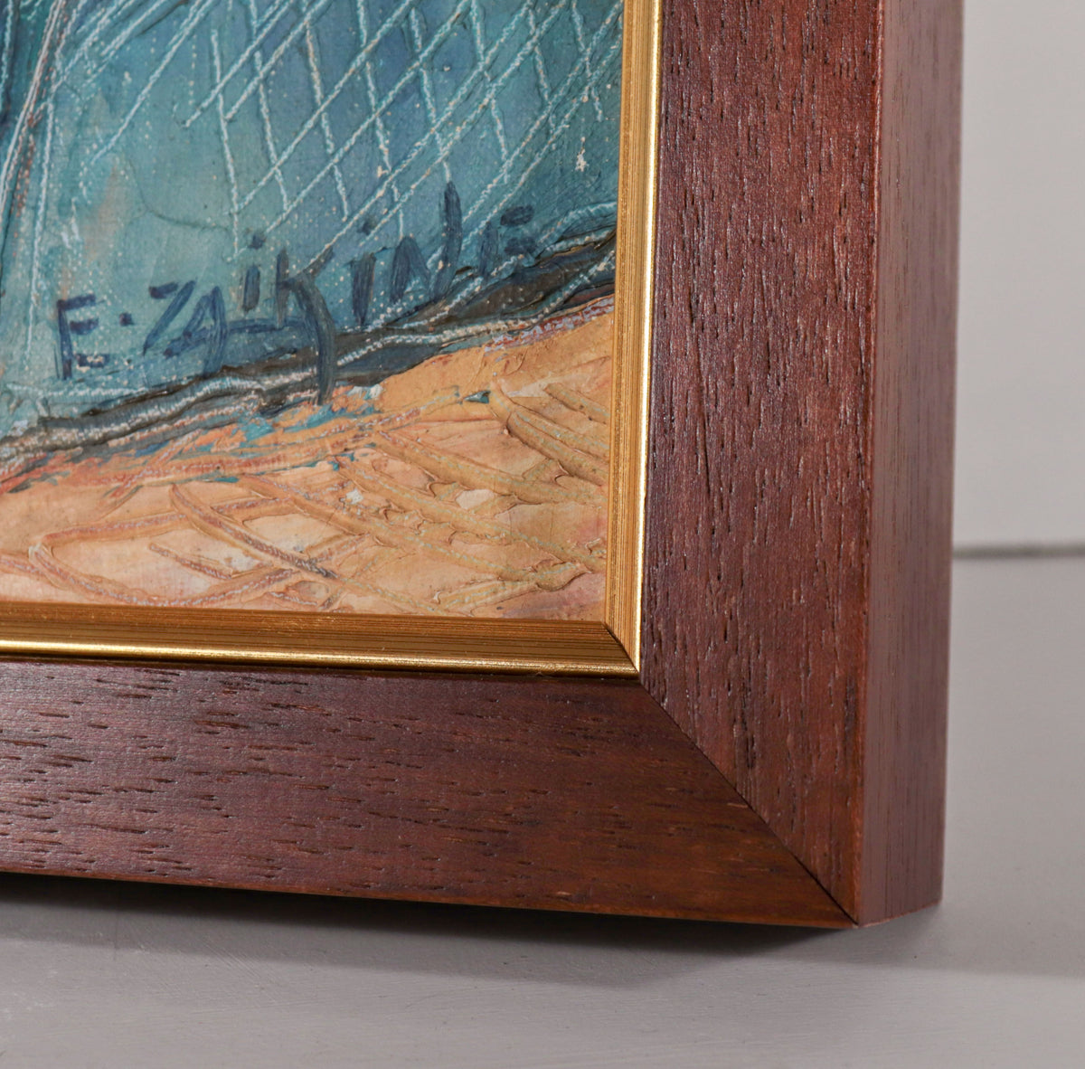 Woman Reading <br>1930-40s Oil <br><br>#D0353