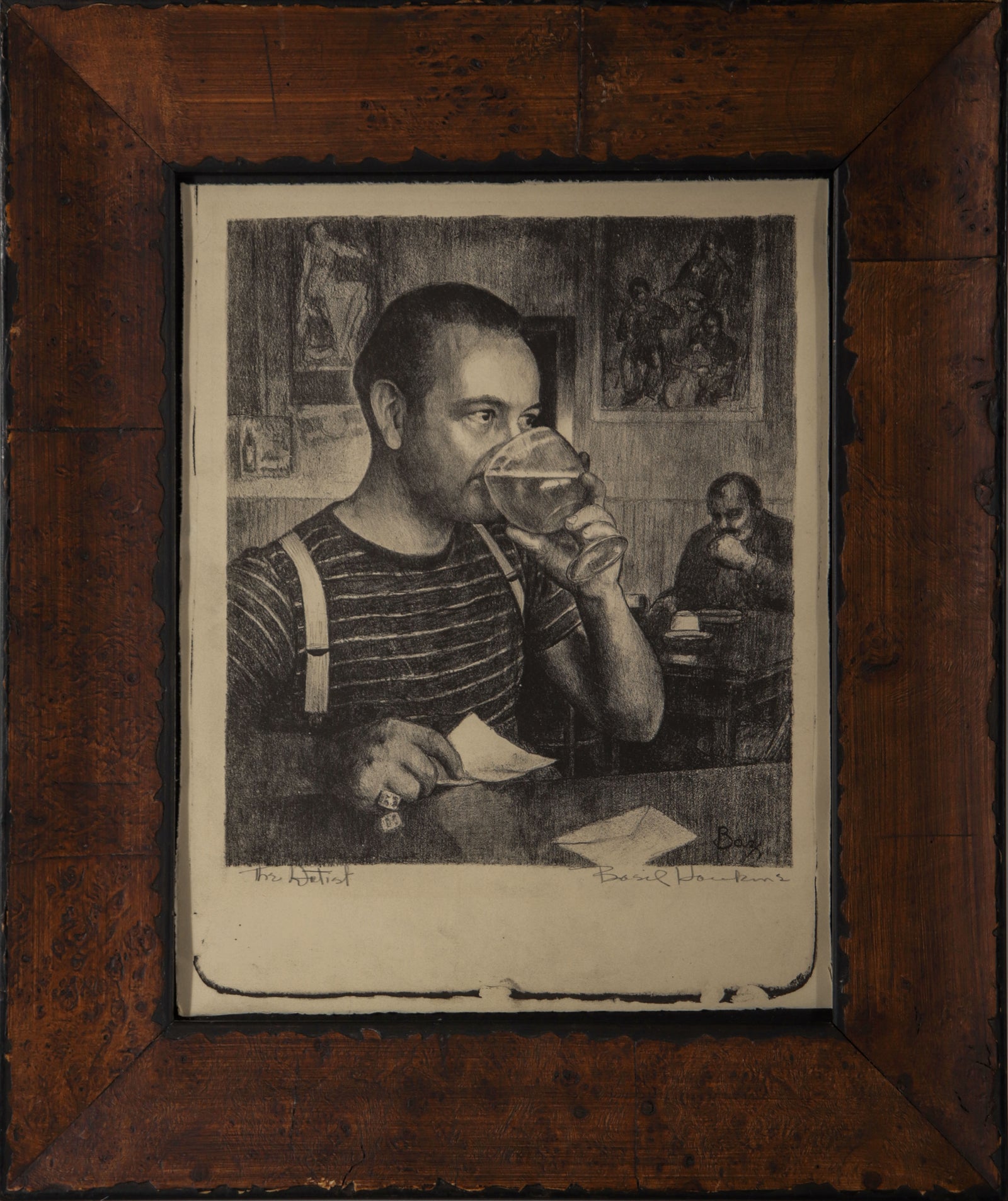 <i>The Artist</i> <br>1939 Lithograph <br><br>#D0365