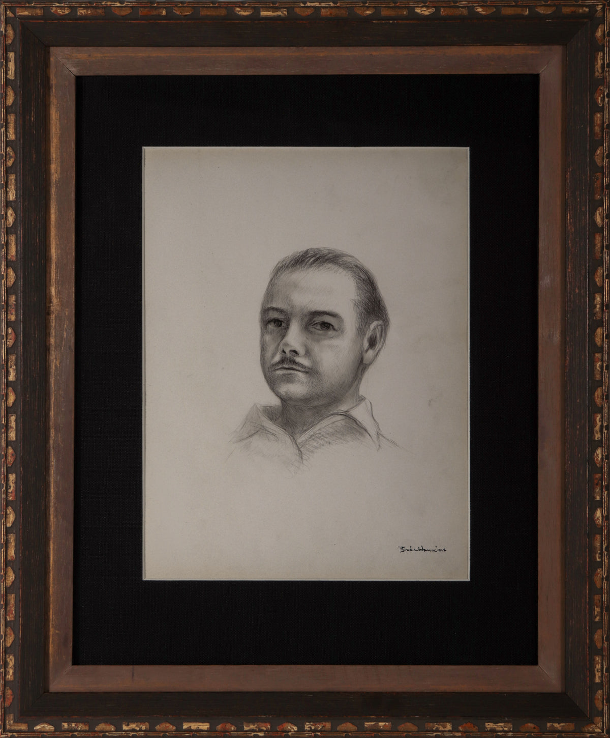 Self Portriat of the Artist <br>1930-40s Graphite <br><br>#D0367