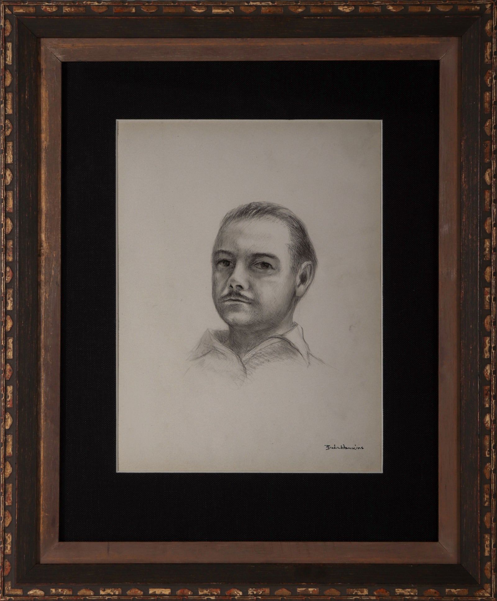 Self Portriat of the Artist <br>1930-40s Graphite <br><br>#D0367