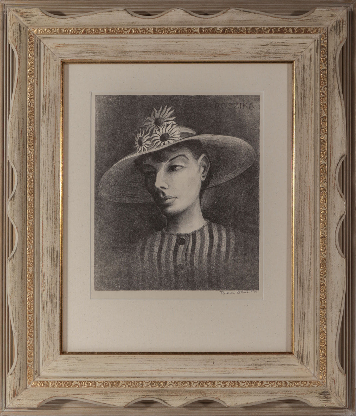 <i>Roszika</i> <br>1930-40s Lithograph <br><br>#D0385