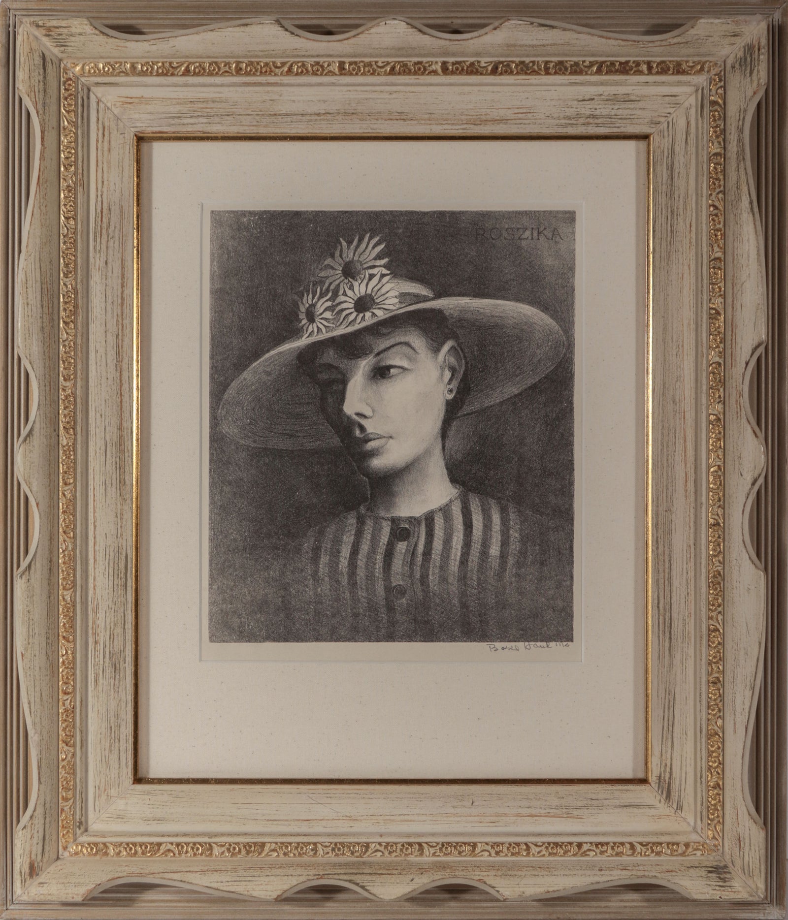 <i>Roszika</i> <br>1930-40s Lithograph <br><br>#D0385
