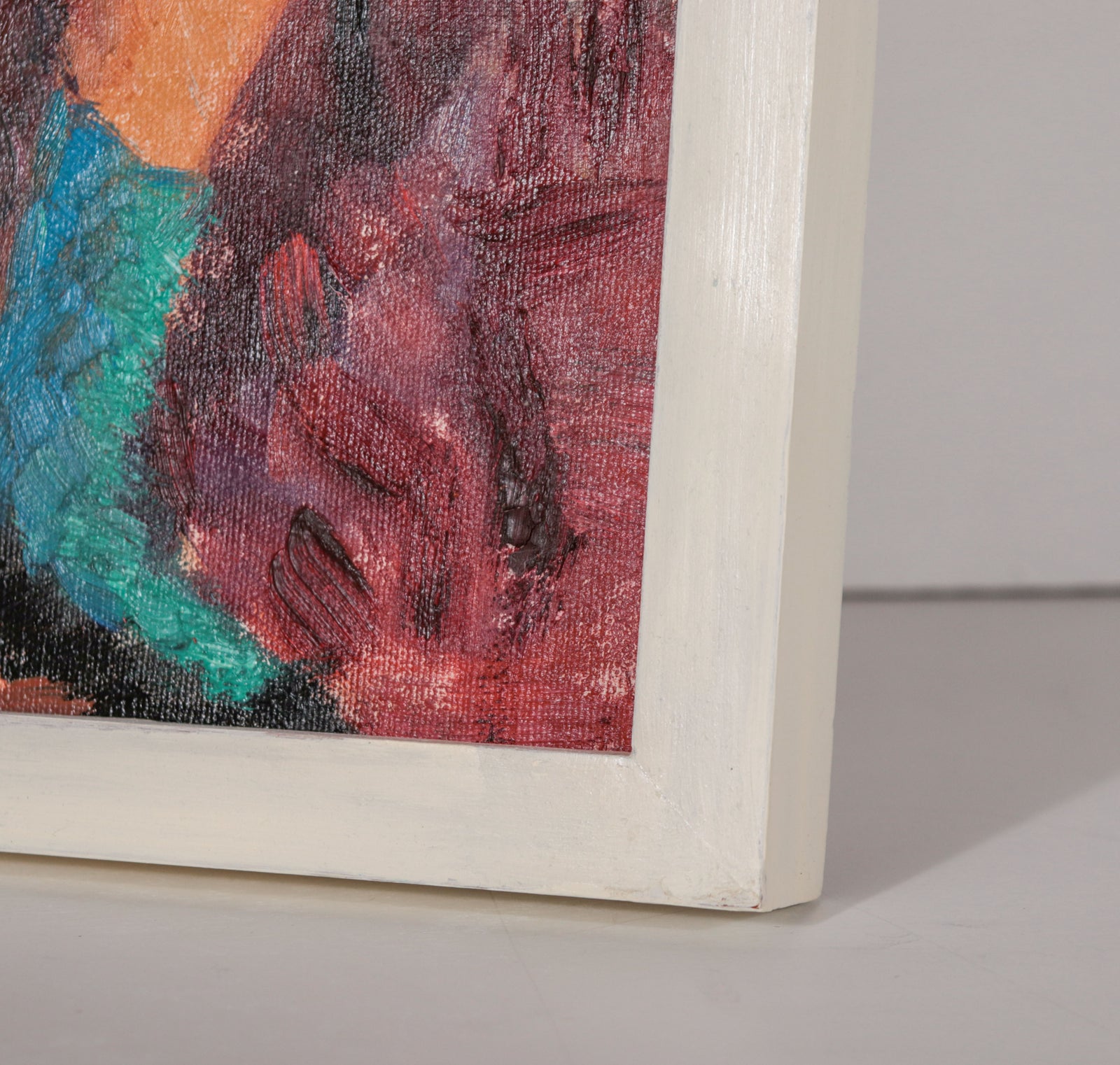 Contemplative Seated Female Figure <br>1960 Oil <br><br>#D0425
