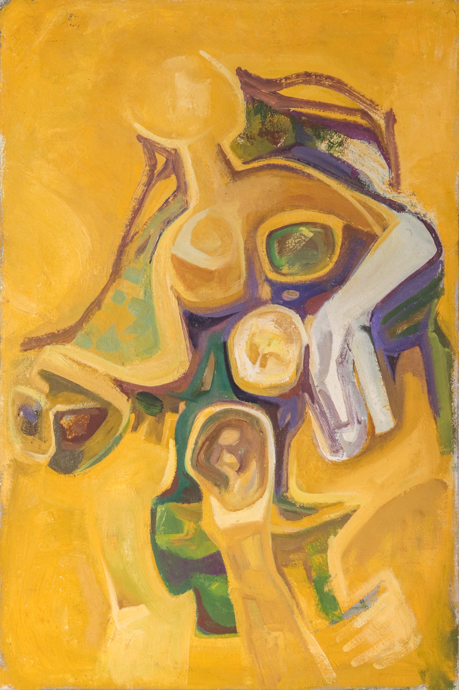 <i>Seated Figure</i> <br>1960s Acrylic <br><br>#D0477