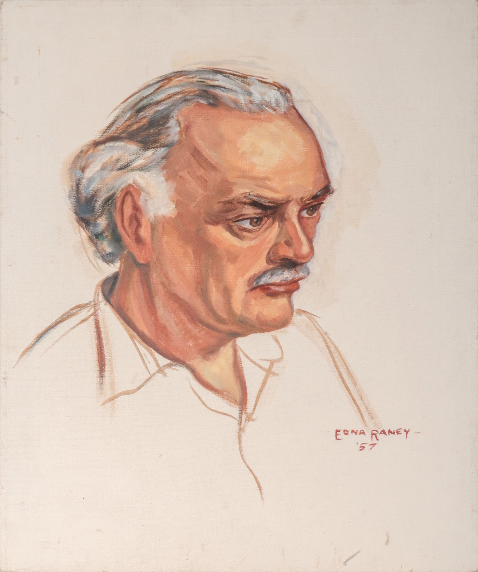 Gentleman in Profile <br>1957 Oil <br><br>#D0484
