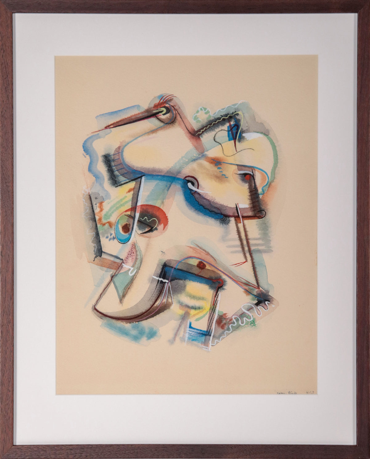 <i>Gay Bird</i> <br>1950s Mixed Media <br><br>#D0495