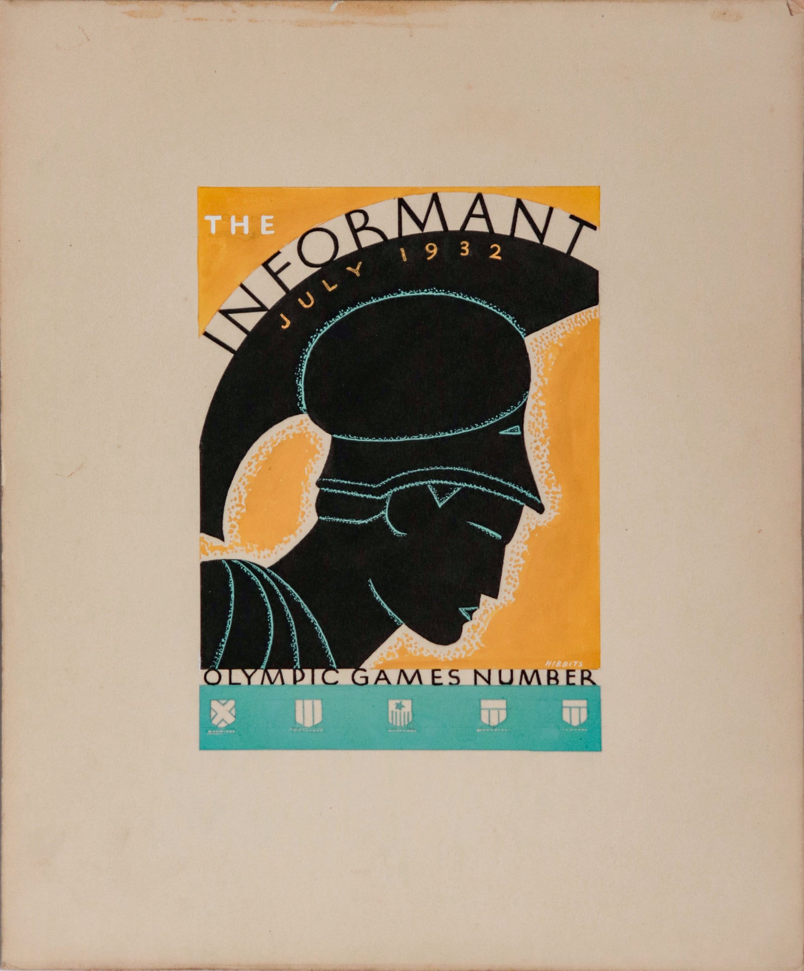 <i>The Informant</i> <br>1930s Tempera Paint <br><br>#D0536