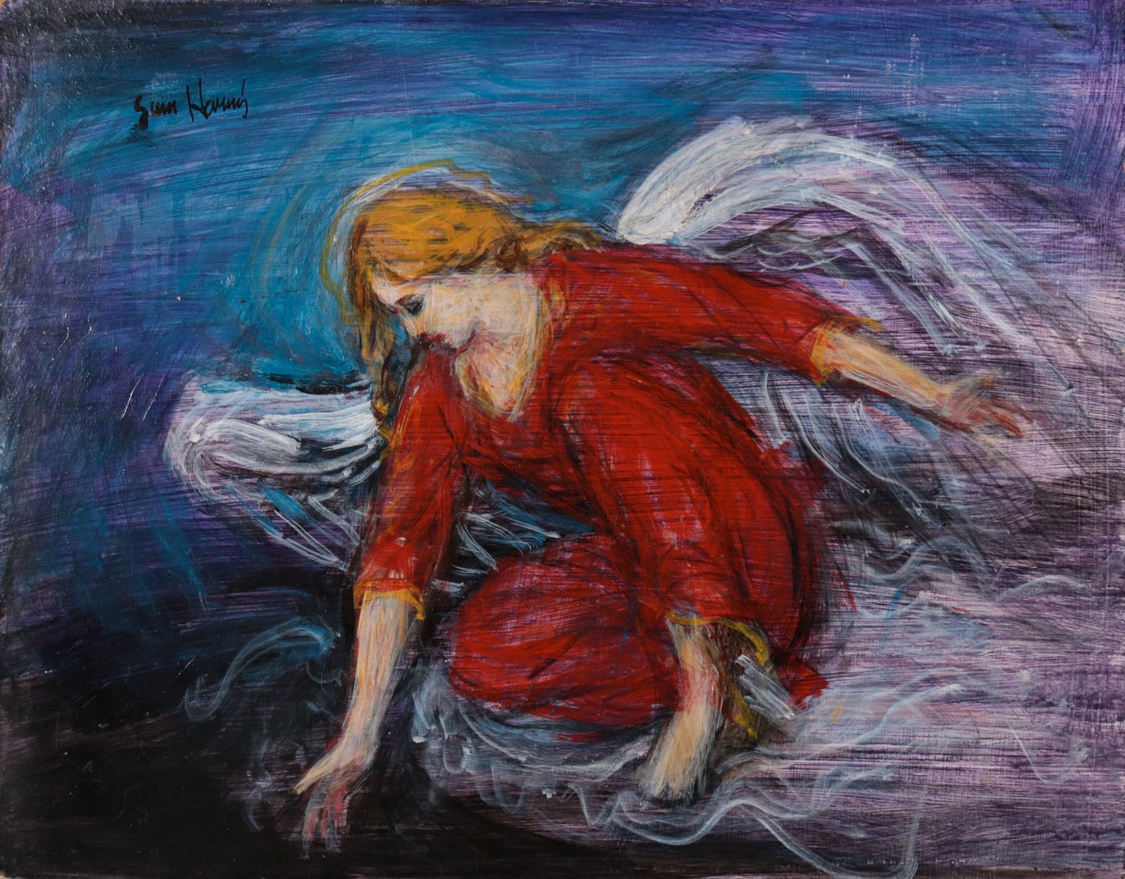 Angel in Red <br>20th Century Oil <br><br>#D0554