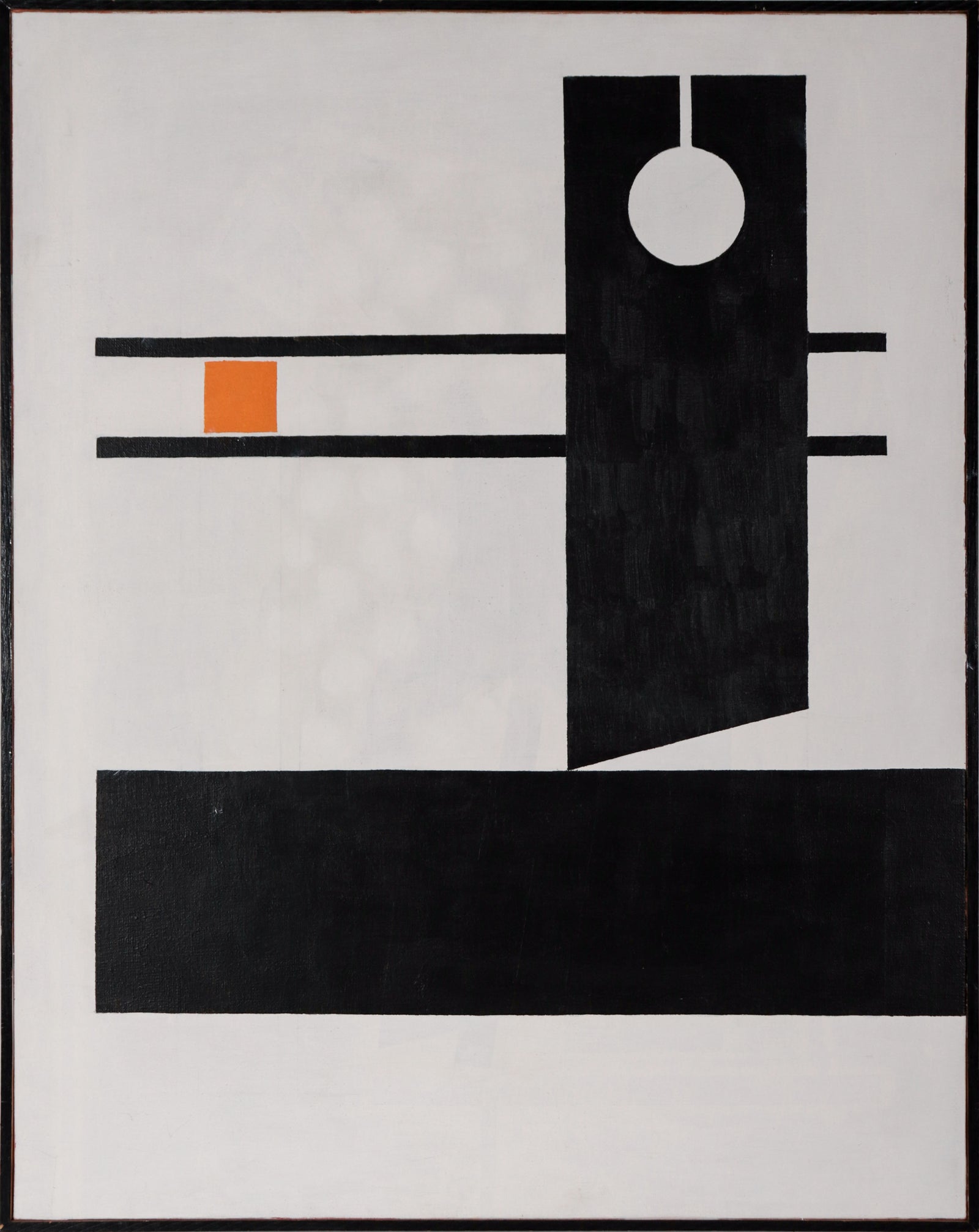 Yellow Square <br>20th Century Acrylic <br><br>#D0614