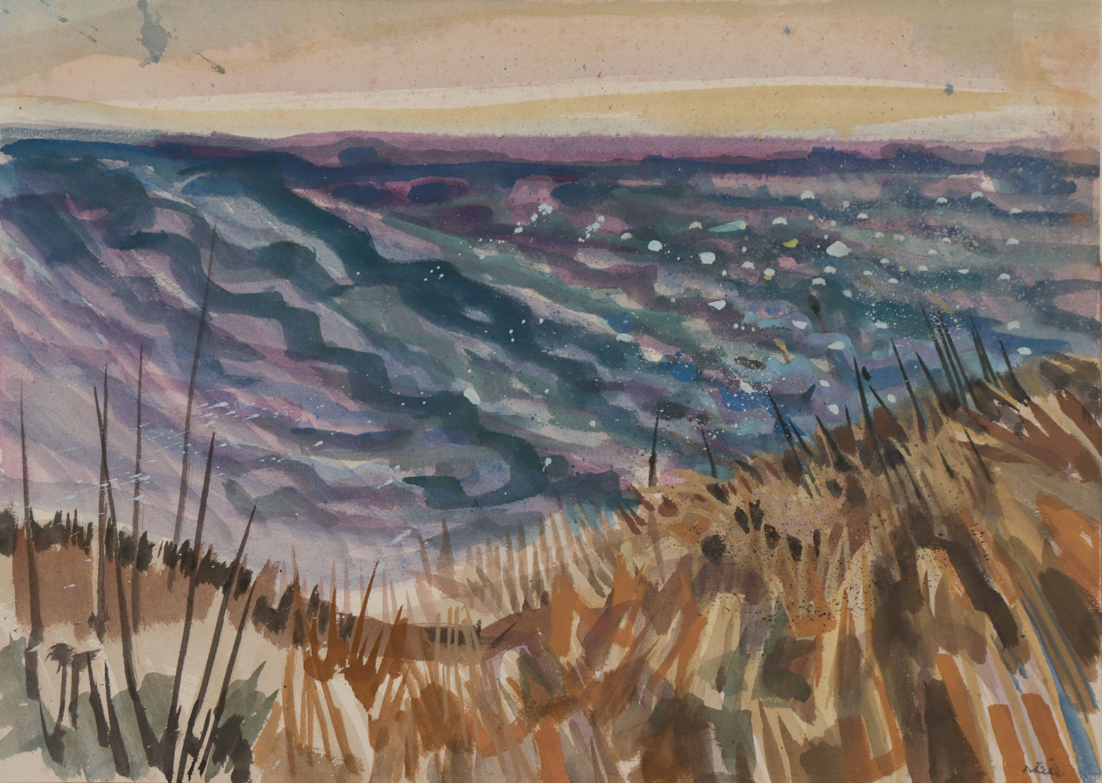 <i>Red Sea</i> <br>1963 Gouache <br><br>#D0632