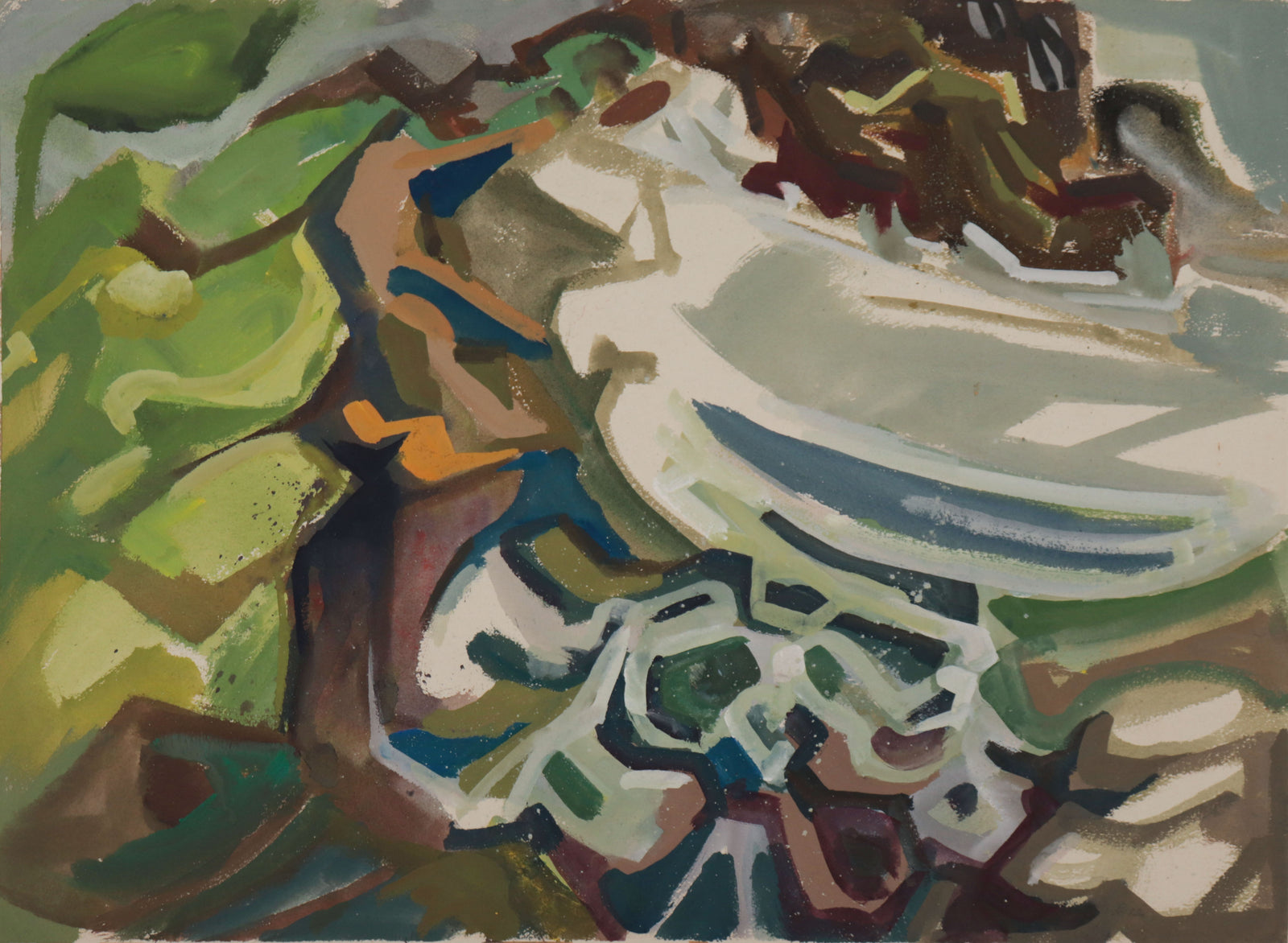 <i>Blowhole</i> <br>Mid Century Gouache <br><br>#D0635
