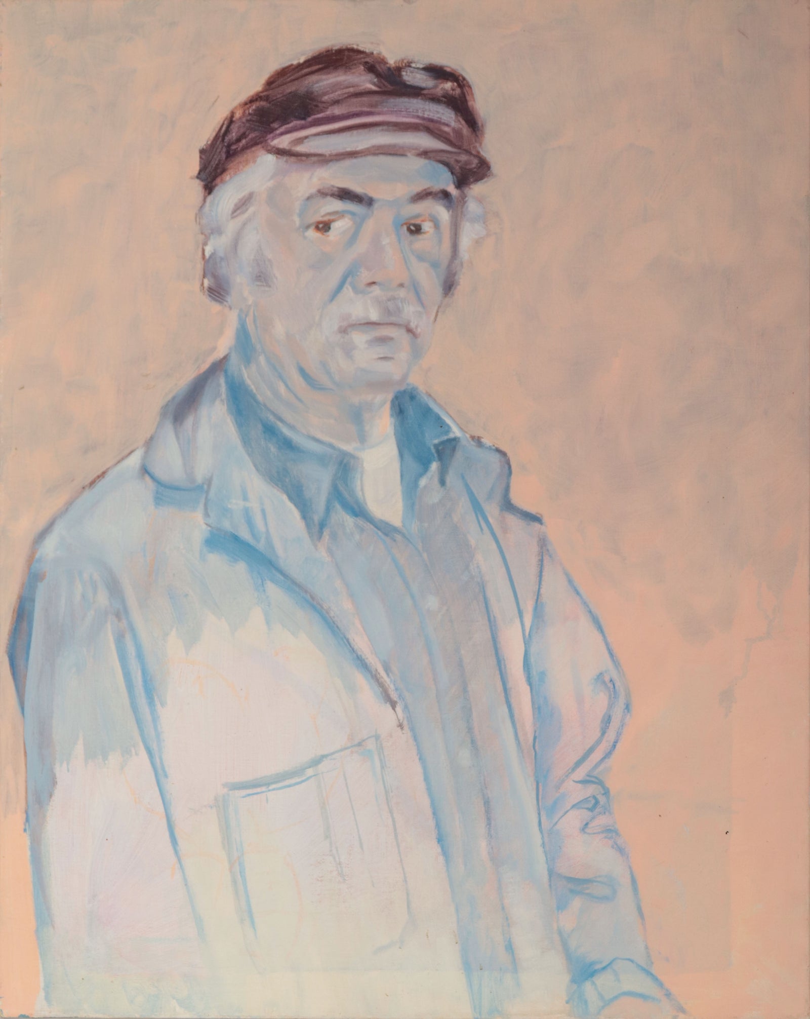 Self Portrait of the Artist <br>1970-80s Acrylic <br><br>#D0668