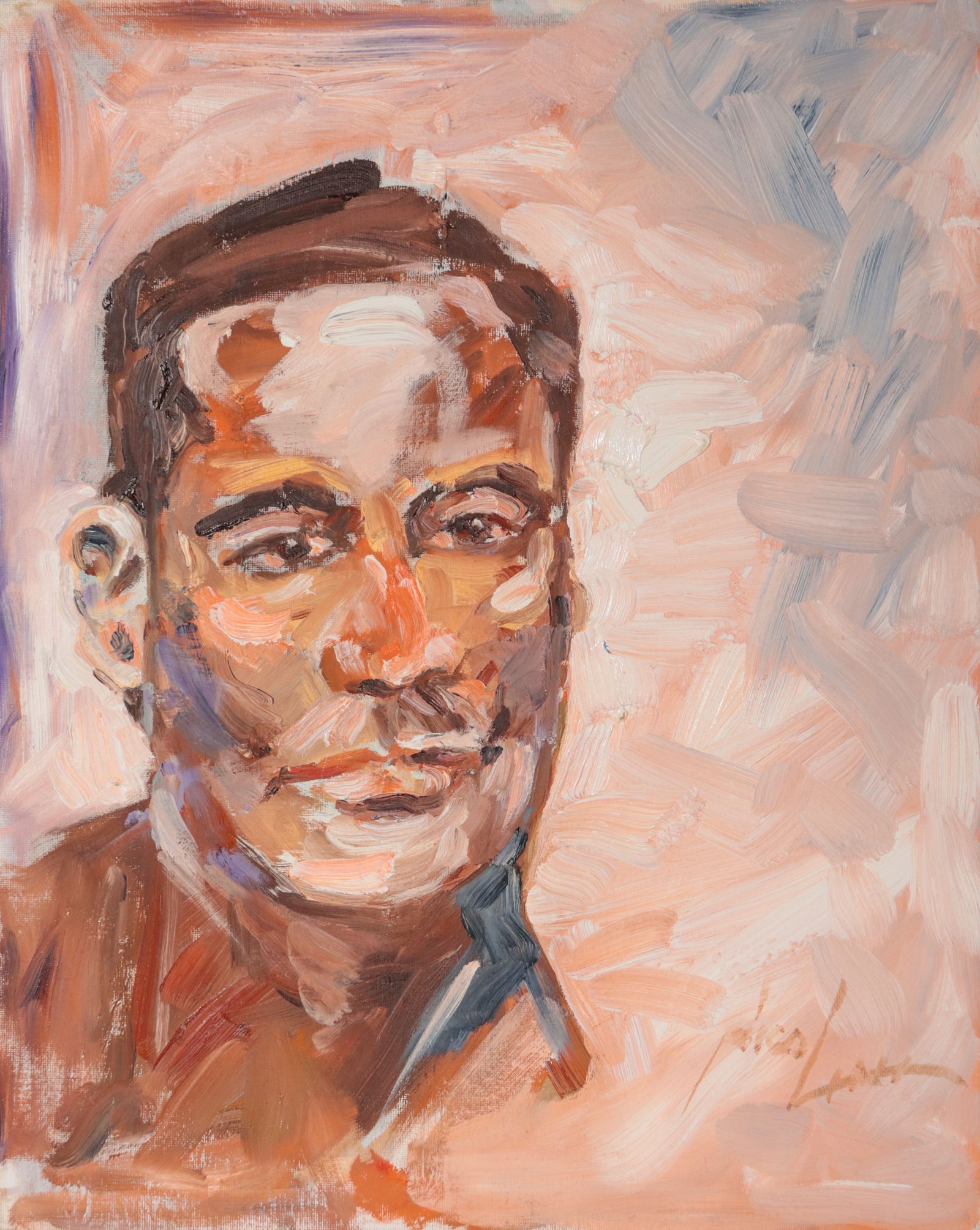 Striking Bay Area Figurative Portrait <br>20th Century Oil <br><br>#D0672
