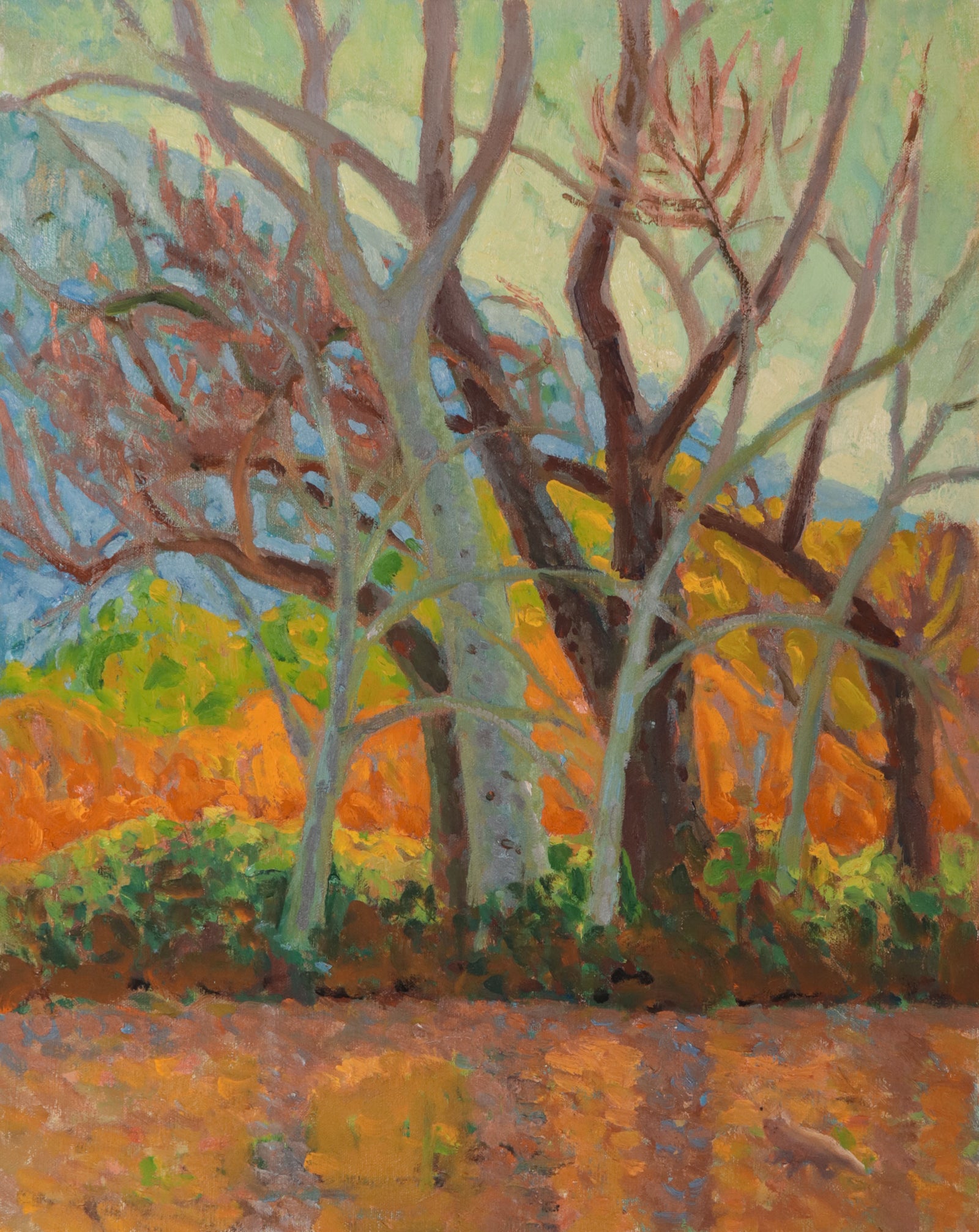 Autumn Landscape <br>20th Century Oil <br><br>#D0711