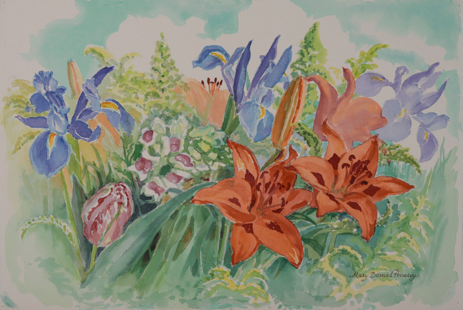 <i>Spring Flowers in Autumn</i> <br>2001 Watercolor <br><br>#D0720