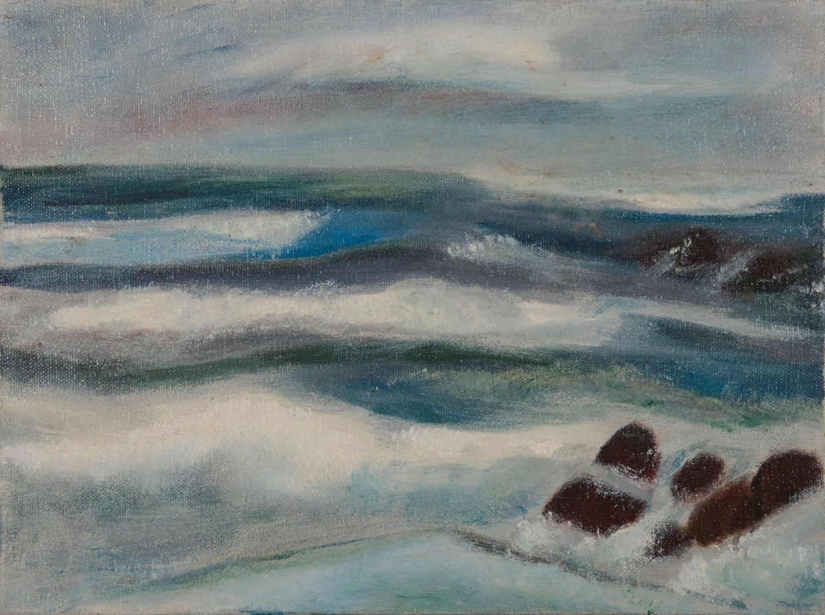 Stormy Coastal Waves <br>20th Century Oil <br><br>#D0741