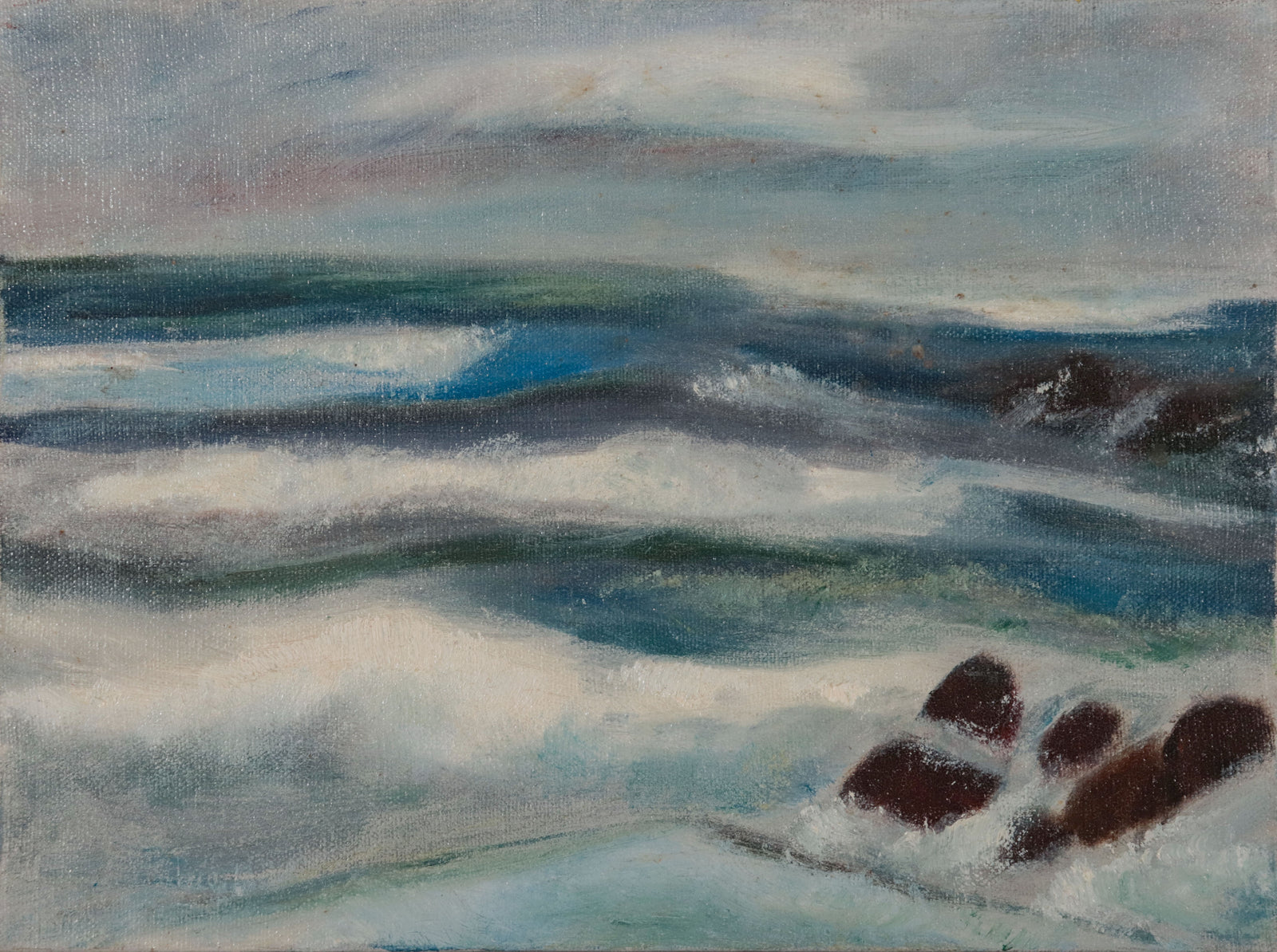 Stormy Coastal Waves <br>20th Century Oil <br><br>#D0741