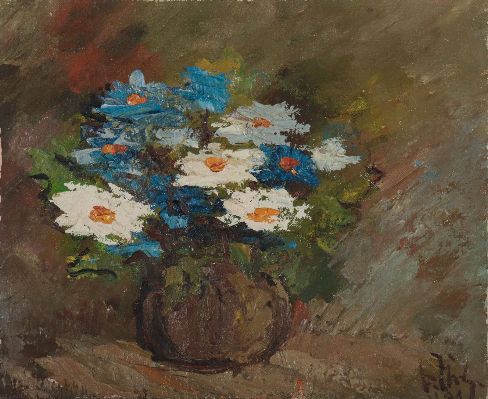 Soviet Impressionist Still Life <br>20th Century Oil <br><br>#D0766