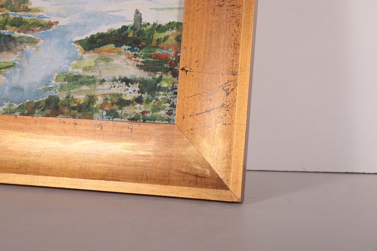Inlet to the Sea <br>20th Century Acrylic <br><br>#D1026