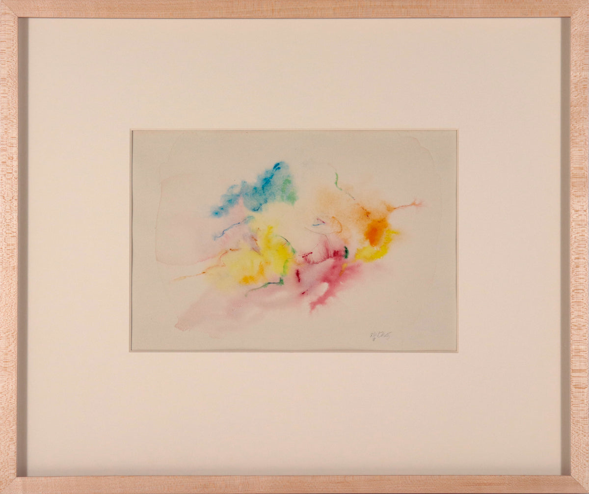 Colorful Abstract <br>1960s Watercolor <br><br>#D1264