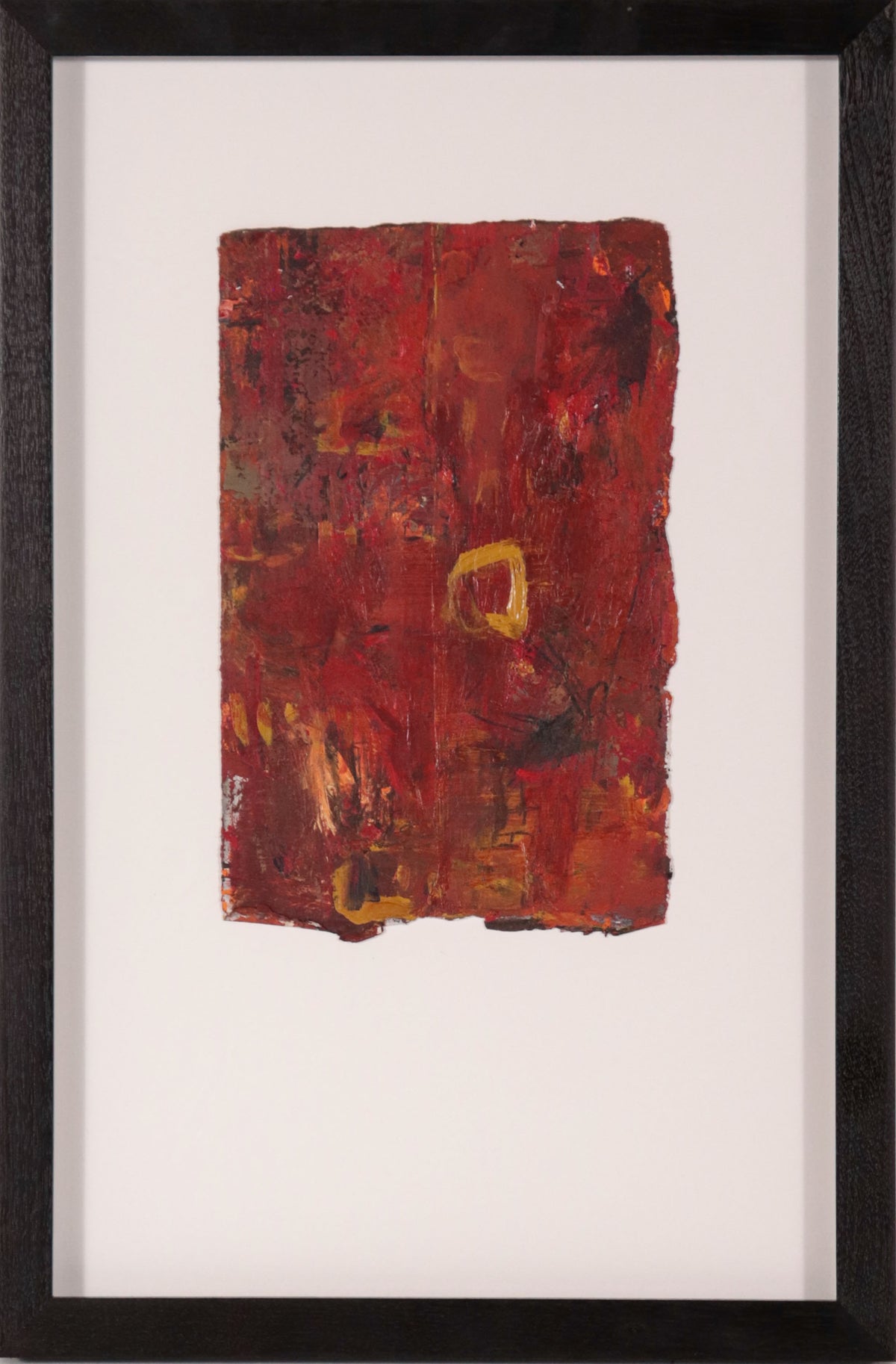 Red &amp; Black Abstract <br>Late 20th Century Acrylic <br><br>#D1315