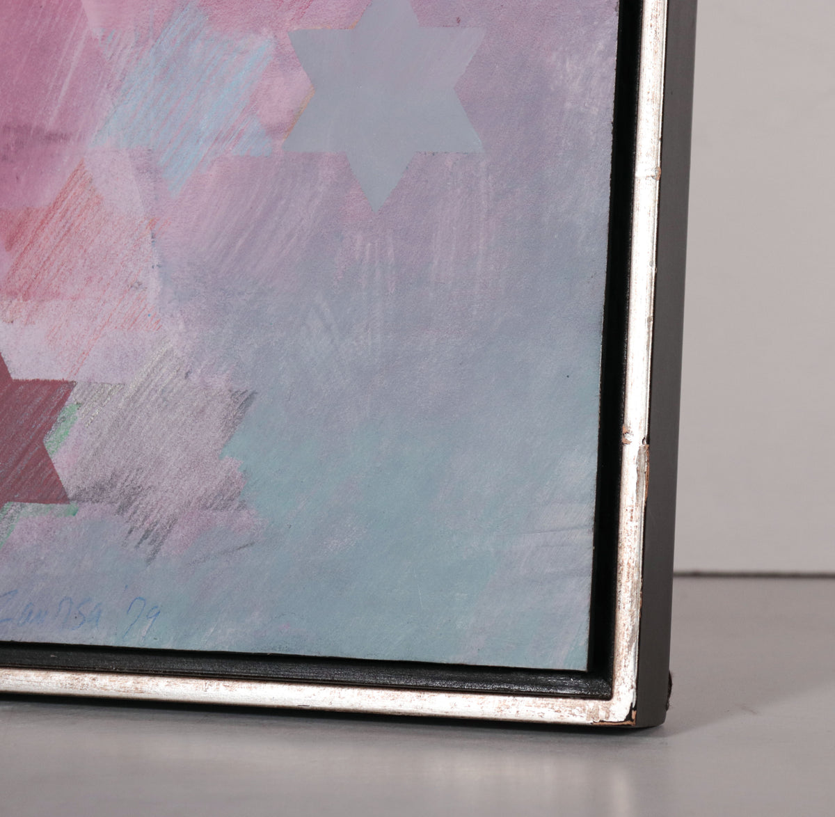 Abstracted Stars <br>1979 Acrylic <br><br>#D1319