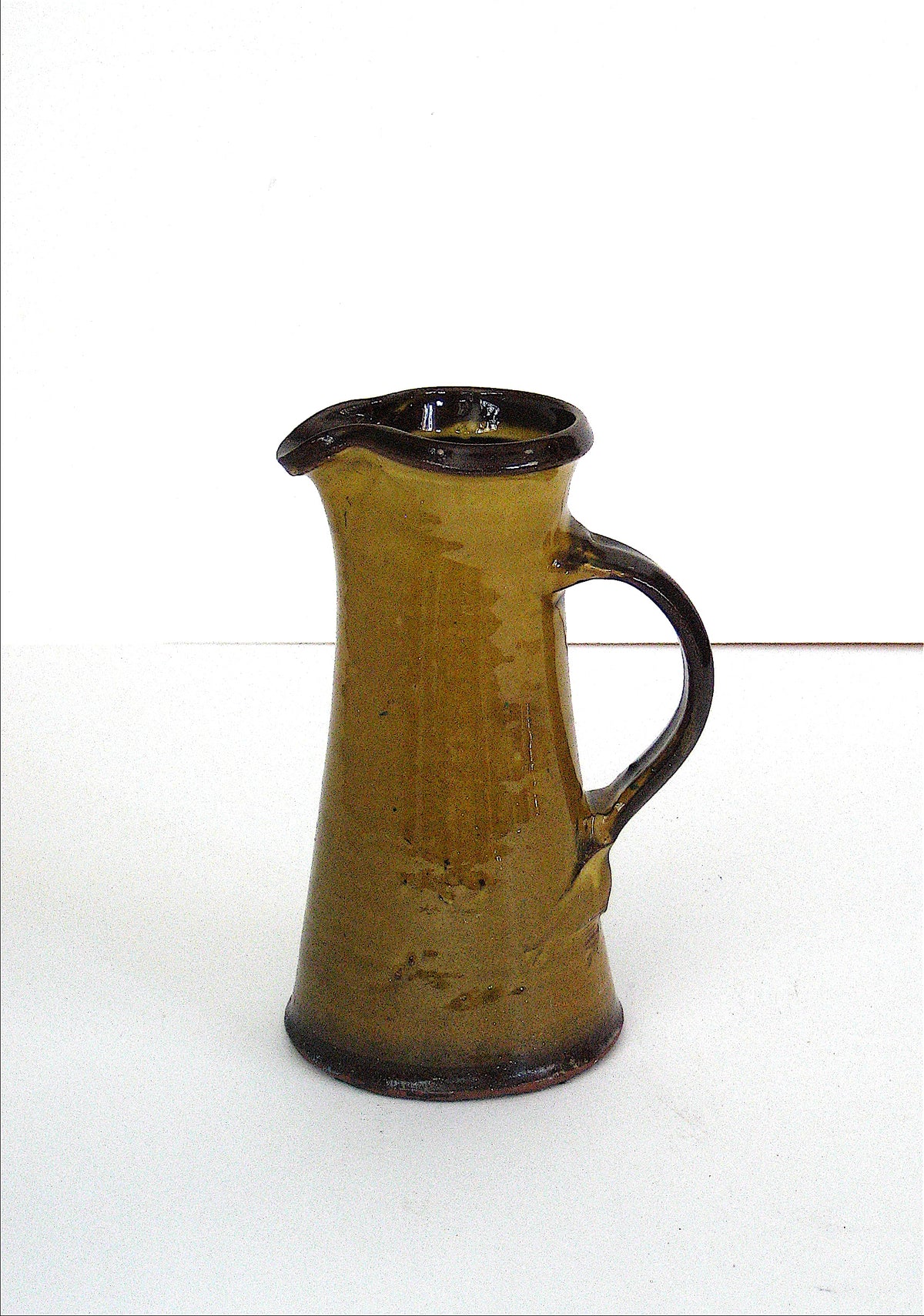 Warm Tone Mid 20th Century Ceramic Pitcher &lt;br&gt;&lt;br&gt;#10494