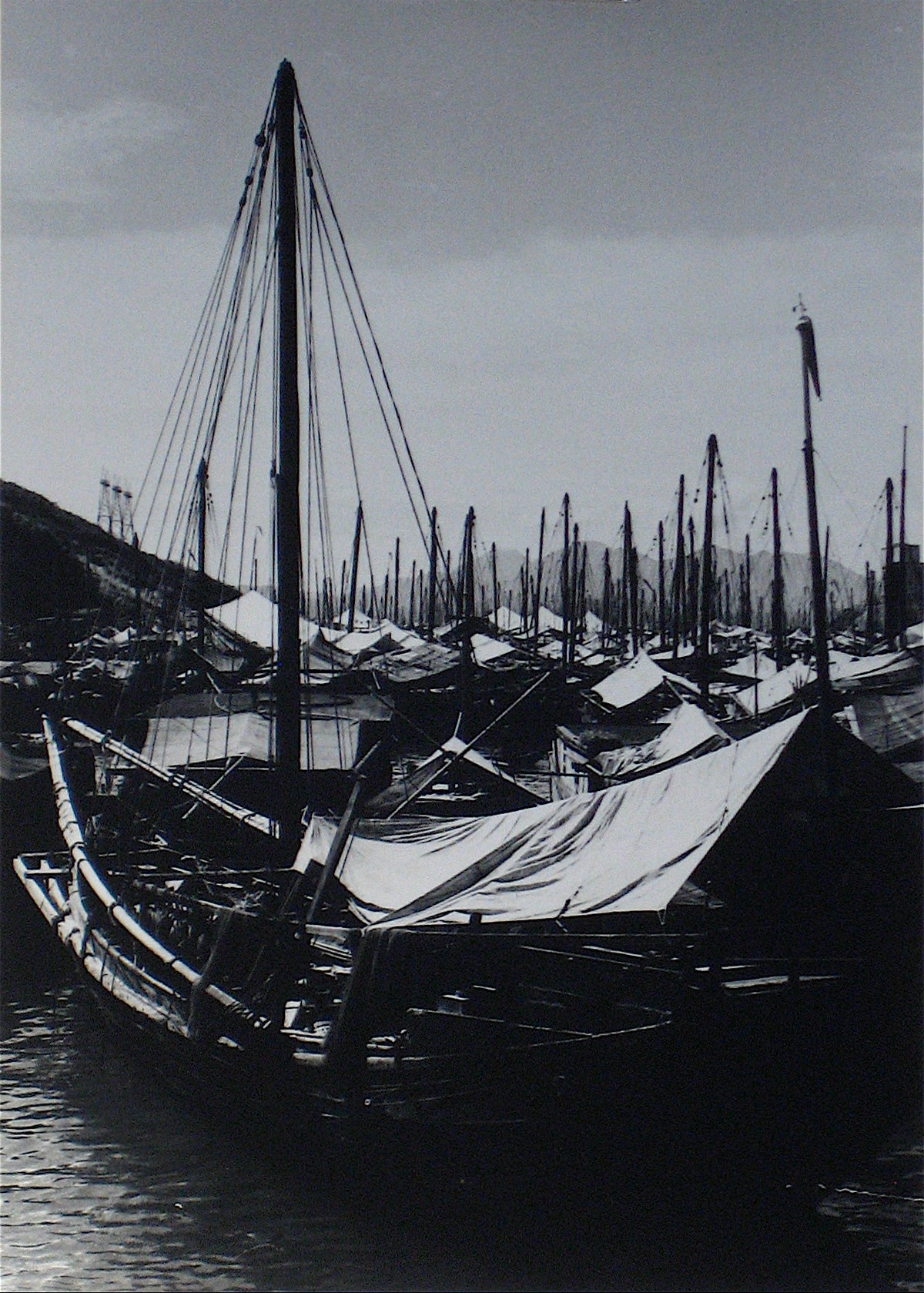 Boats in a Harbor &lt;br&gt;1968 Silver Gelatin Print &lt;br&gt;&lt;br&gt;#12266