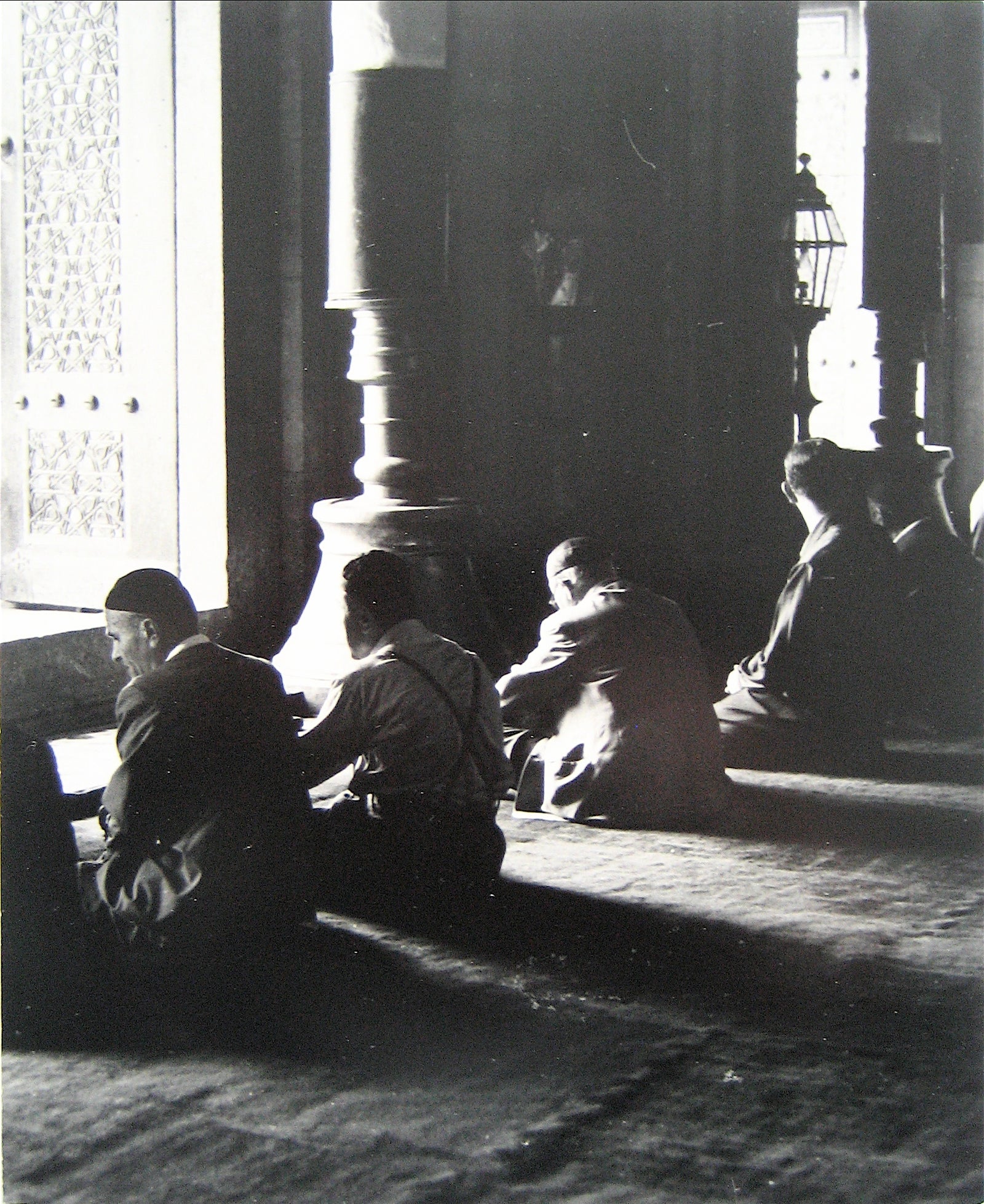 Monastery with Monks <br>1960s Silver Gelatin Print<br><br>#16251