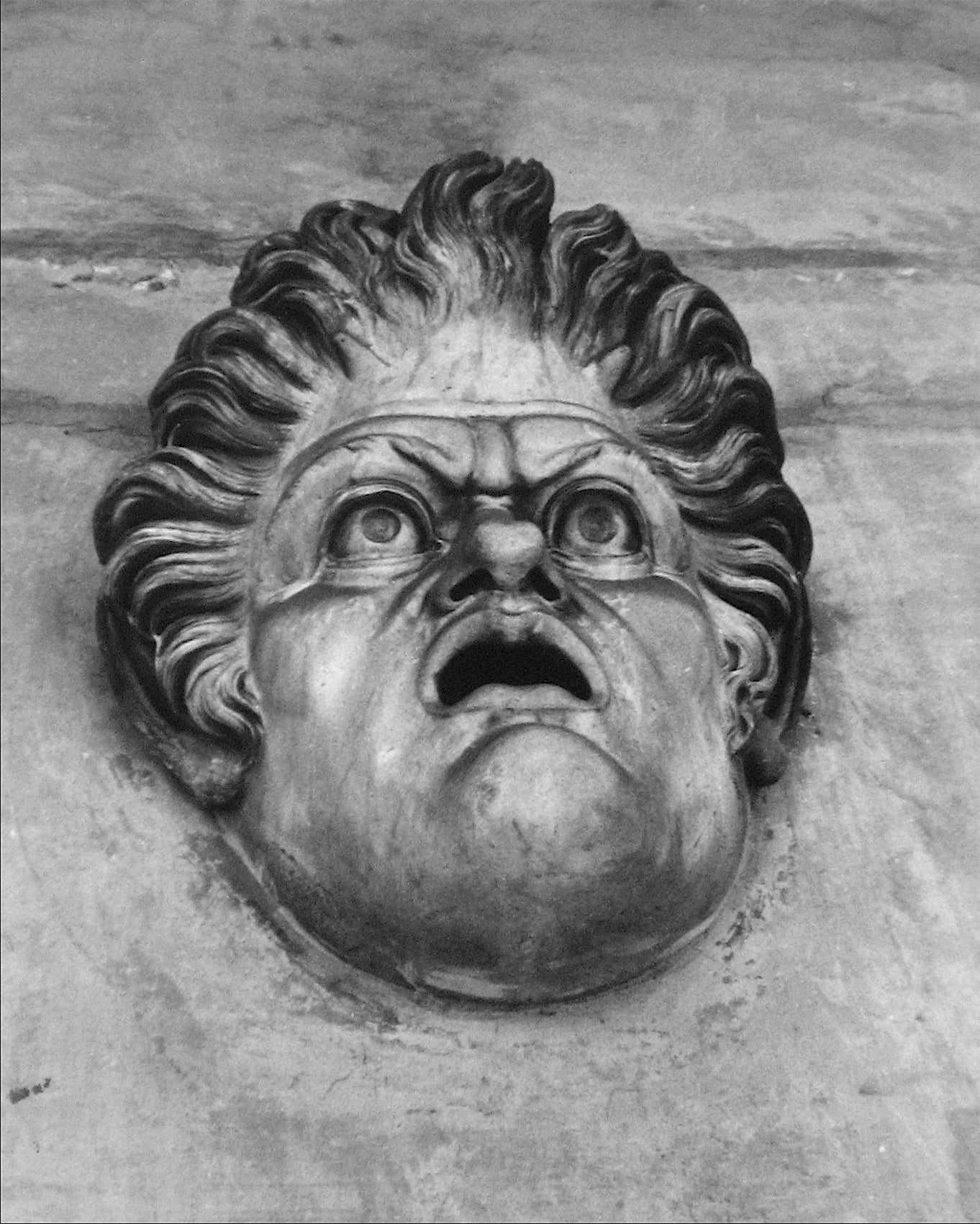 Theatrical Mask <br>1960s Silver Gelatin Print <br><br>#12125