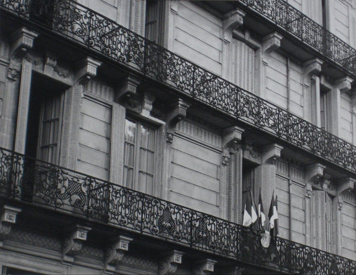 Parisian Balcony &lt;br&gt;1960s Photograph &lt;br&gt;&lt;br&gt;#12201