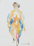 Dreamy Female Nude <br>1950-60s Watercolor<br><br>#22651