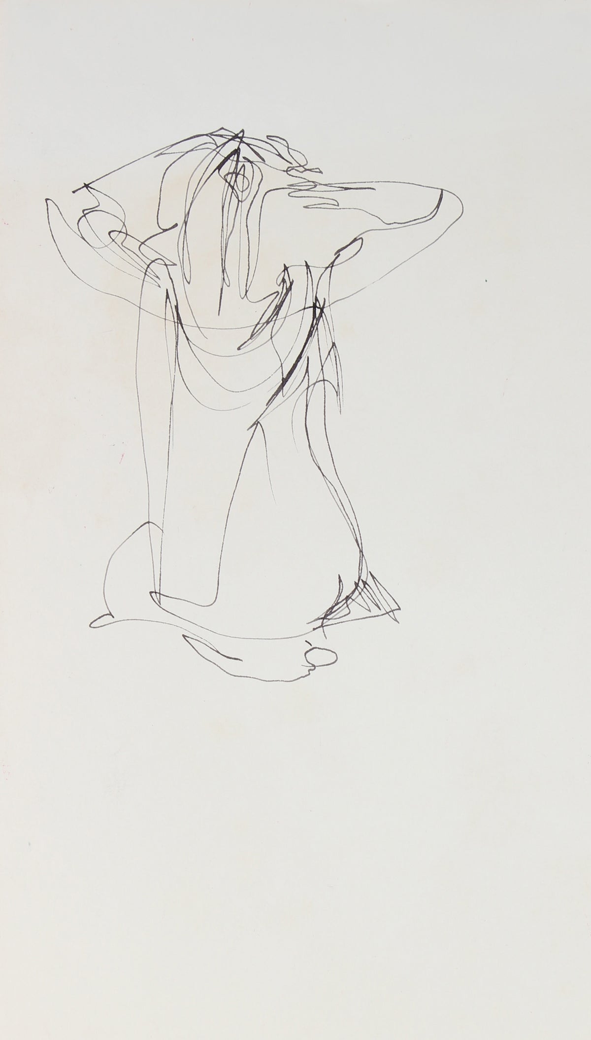 Abstracted Figure Drawing <br>20th Century Ink <br><br>#29248