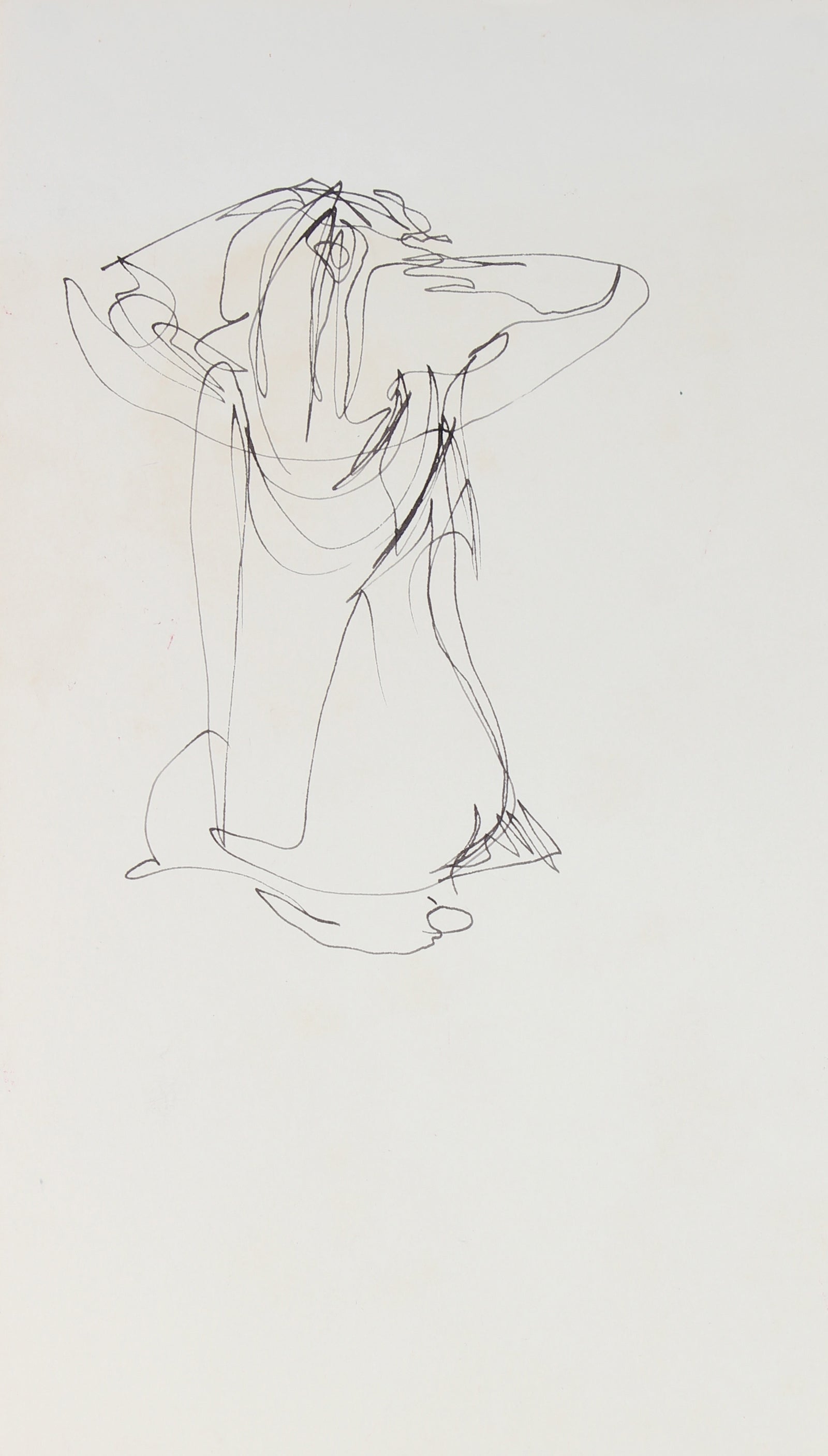 Abstracted Figure Drawing <br>20th Century Ink <br><br>#29248