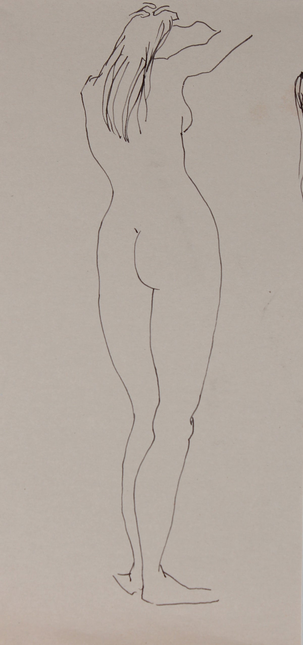Standing Nude Outline &lt;br&gt;20th Century Ink &lt;br&gt;&lt;br&gt;#29502