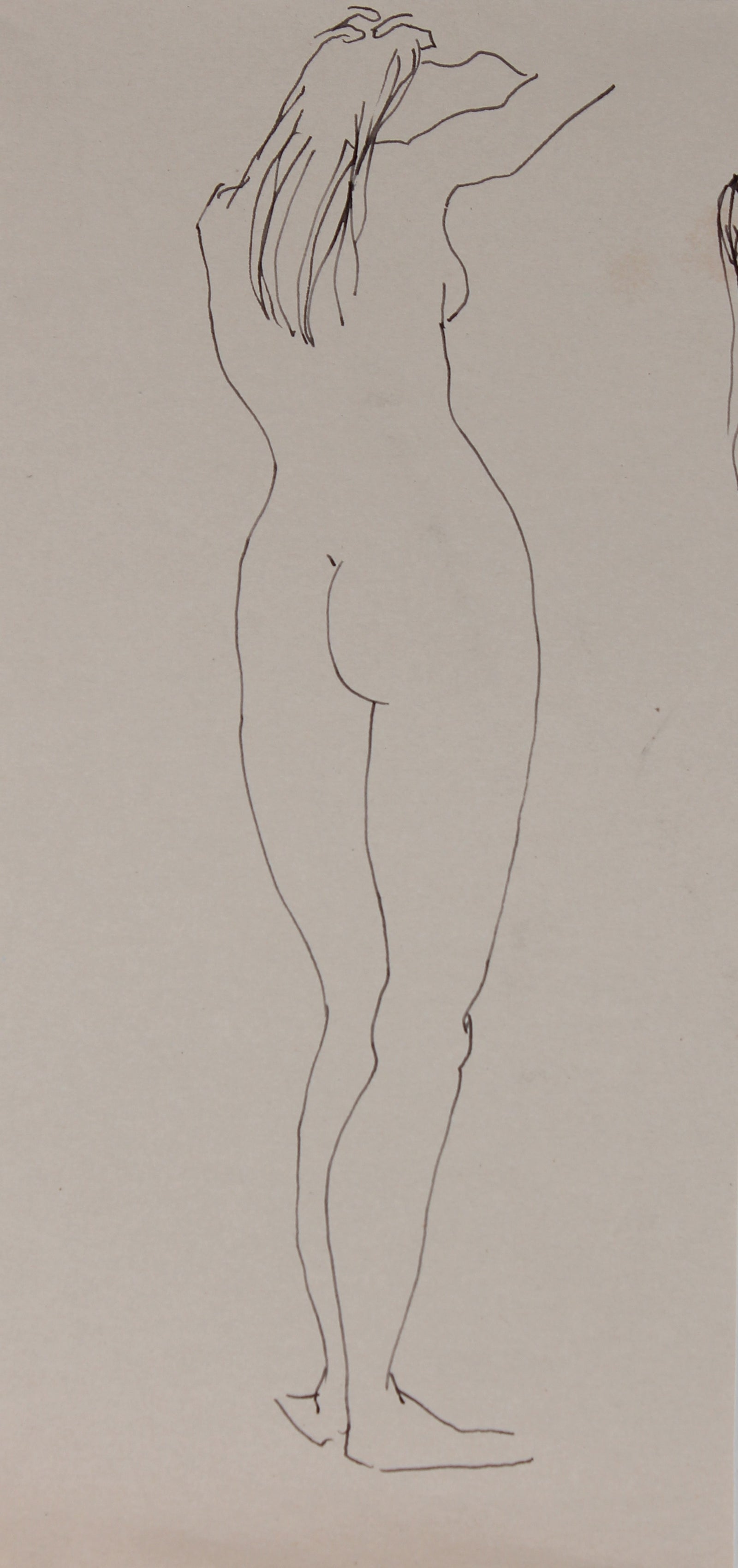 Standing Nude Outline <br>20th Century Ink <br><br>#29502