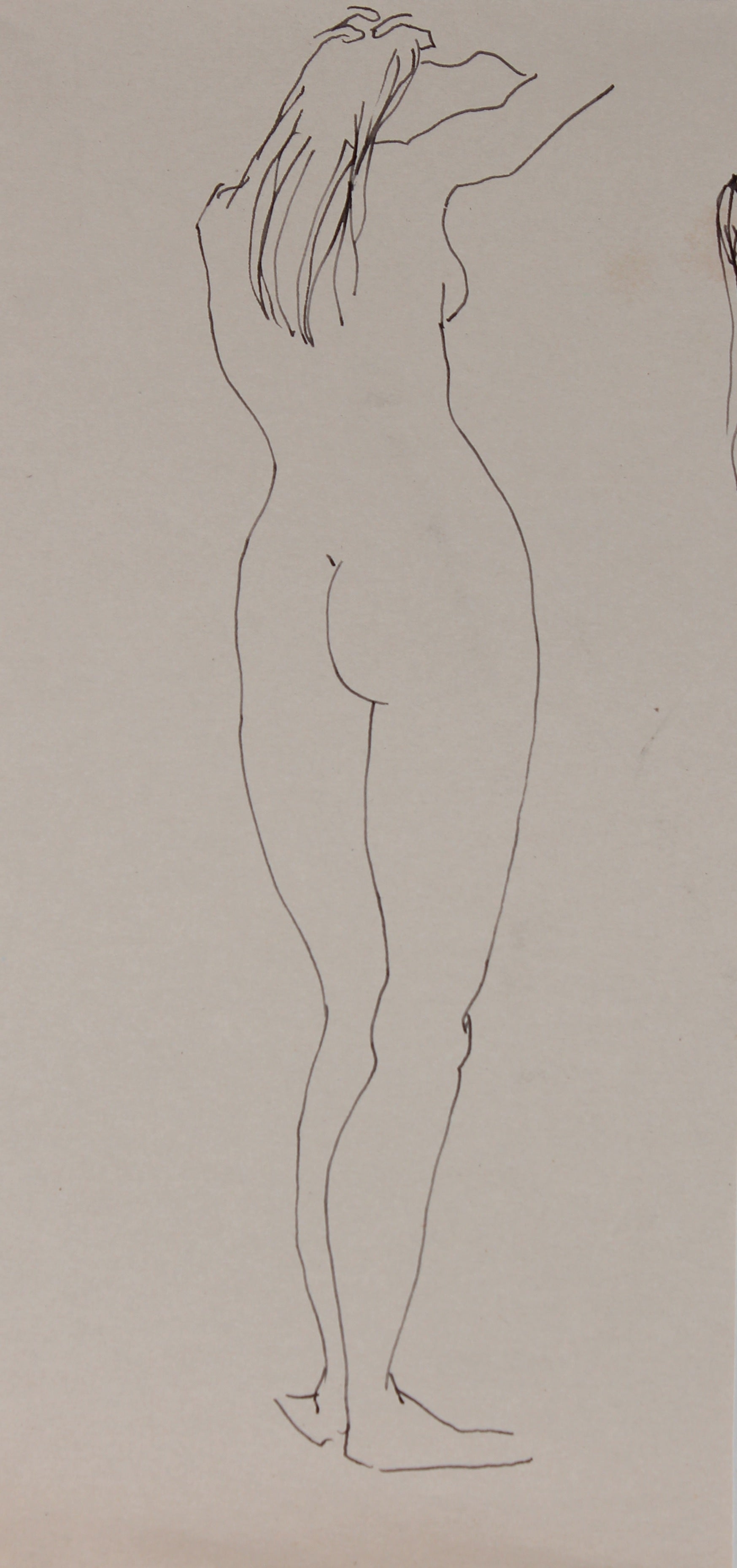 Standing Nude Outline <br>20th Century Ink <br><br>#29502
