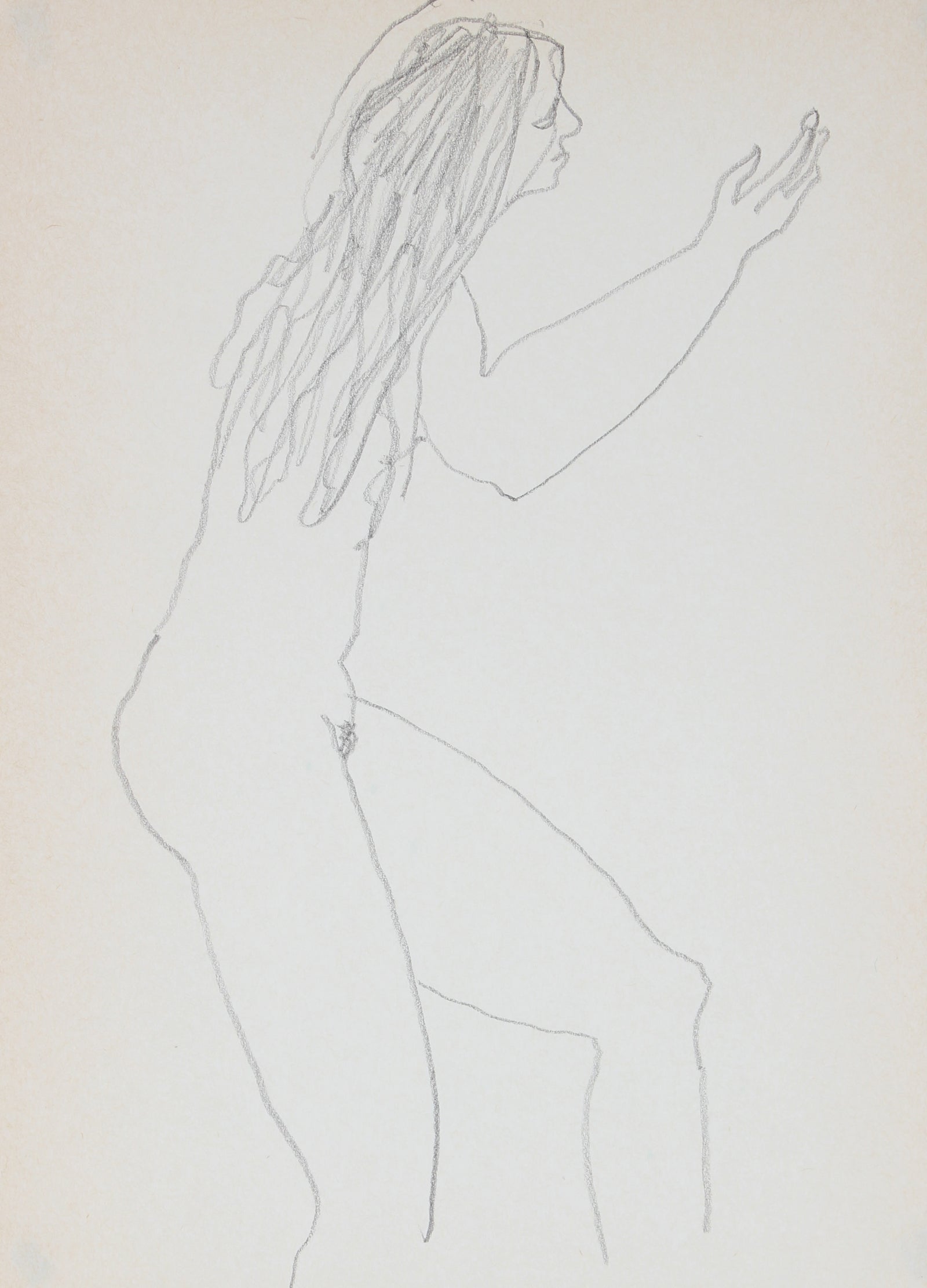 Minimalist Nude Sketch <br>1989 Graphite<br><br>#30042