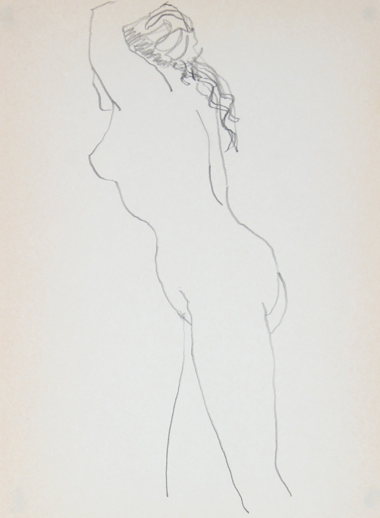 Minimalist Nude Sketch <br>1989 Graphite<br><br>#30044