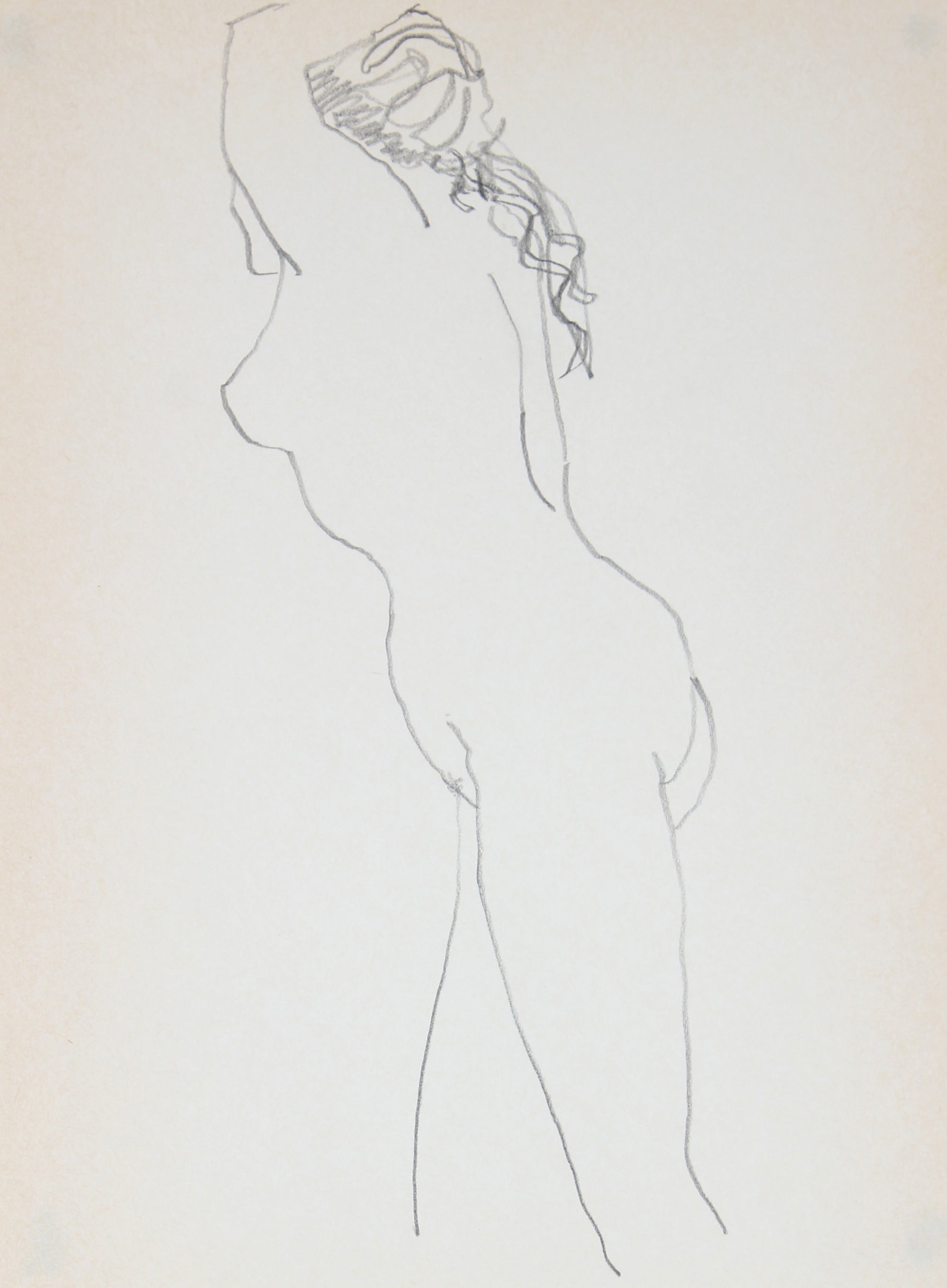 Minimalist Nude Sketch <br>1989 Graphite<br><br>#30044