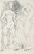 Expressionist Standing Figure Studies<br>1940s-1950s Ink<br><br>#3956