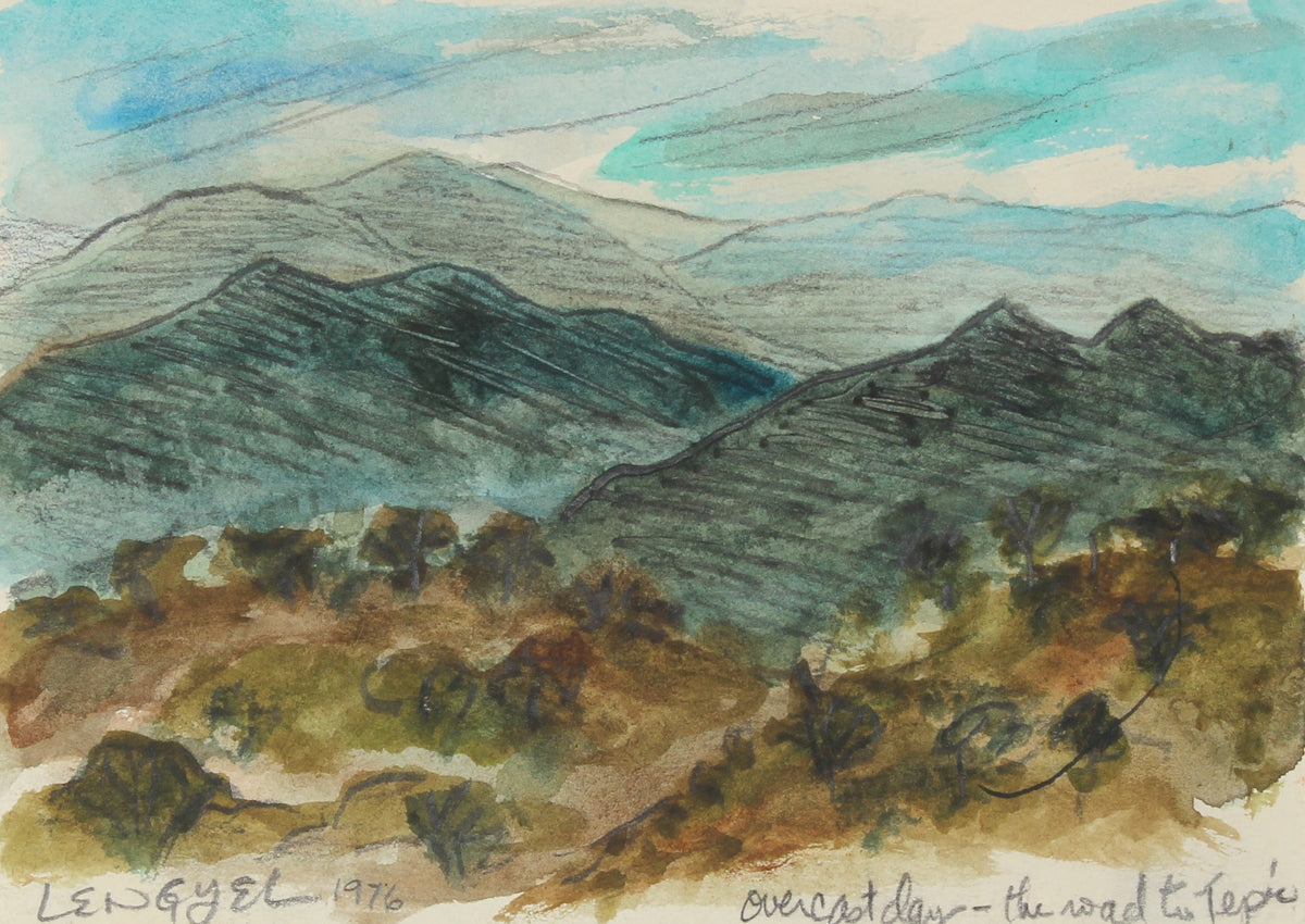 &lt;i&gt;Overcast Day, The Road To Tepic &lt;/i&gt;&lt;br&gt;1976 Watercolor &amp; Graphite &lt;br&gt;&lt;br&gt;#57171