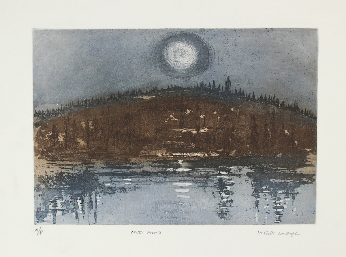 &lt;I&gt;Arctic Moon&lt;/I&gt; &lt;br&gt;1981 Etching &lt;br&gt;&lt;br&gt;#57234