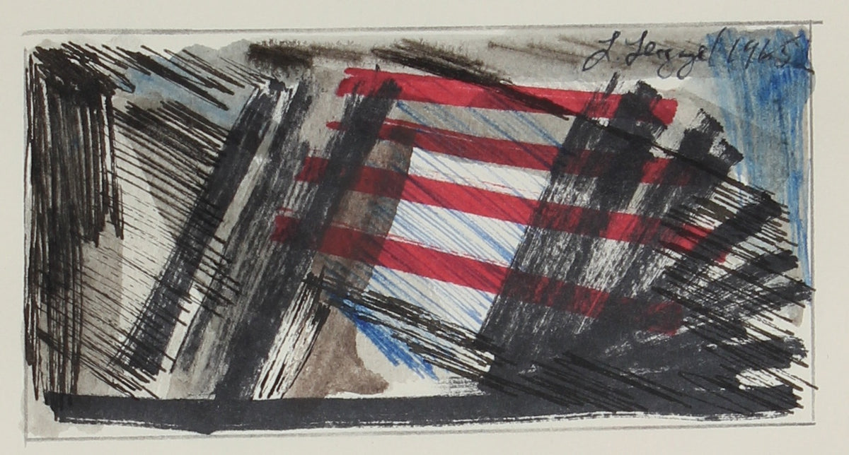 Abstracted American Flag&lt;br&gt;1965 Ink on Paper&lt;br&gt;&lt;br&gt;#58252