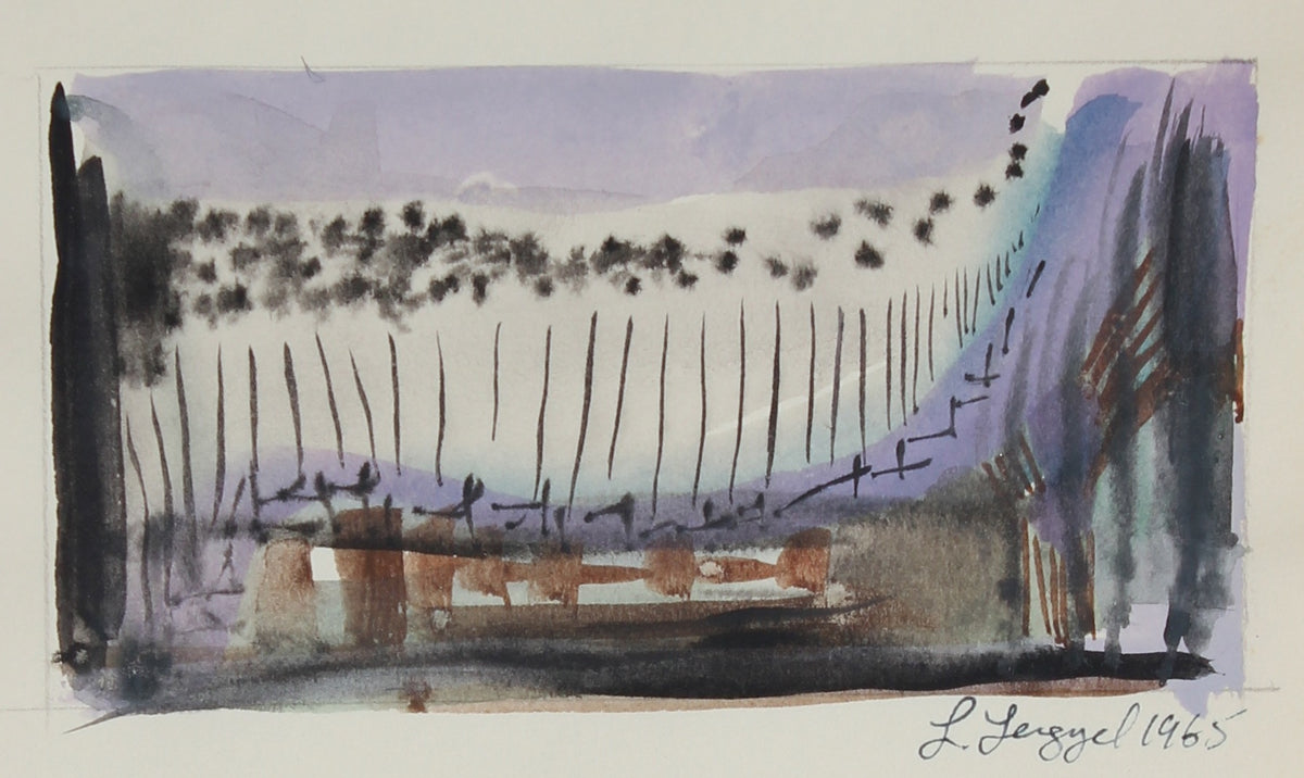 Abstracted Landscape&lt;br&gt;1965 Gouache on Paper&lt;br&gt;&lt;br&gt;#58270