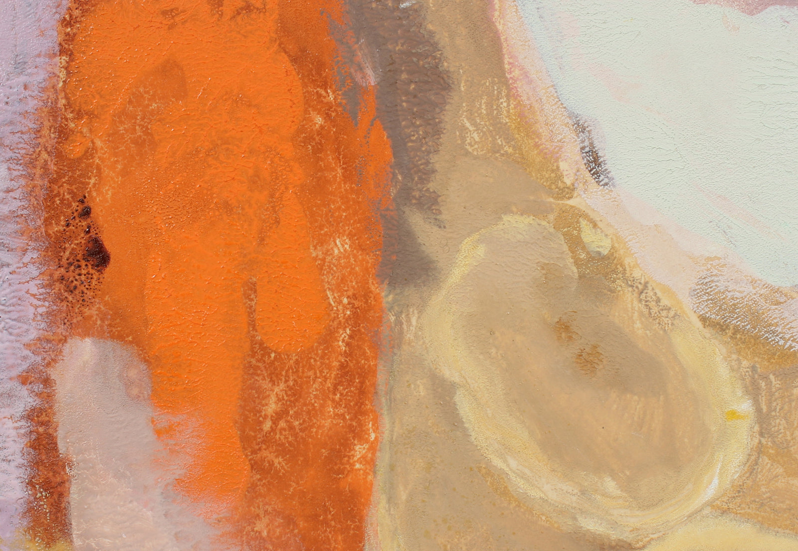 Abstract Orange Colorfield <br>20th Century Oil and Monotype <br><br>#93581