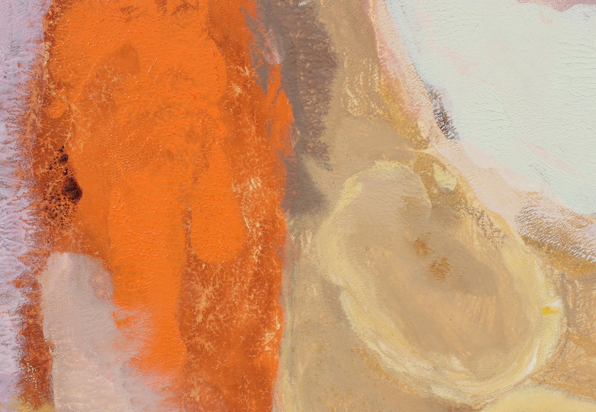 Abstract Orange Colorfield <br>20th Century Oil and Monotype <br><br>#93581