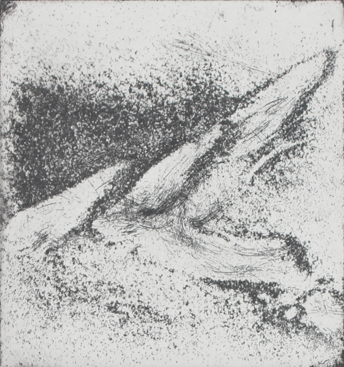 Gestural Abstract Etching <br>Late 1990s-Early 2000s <br><br>#95549