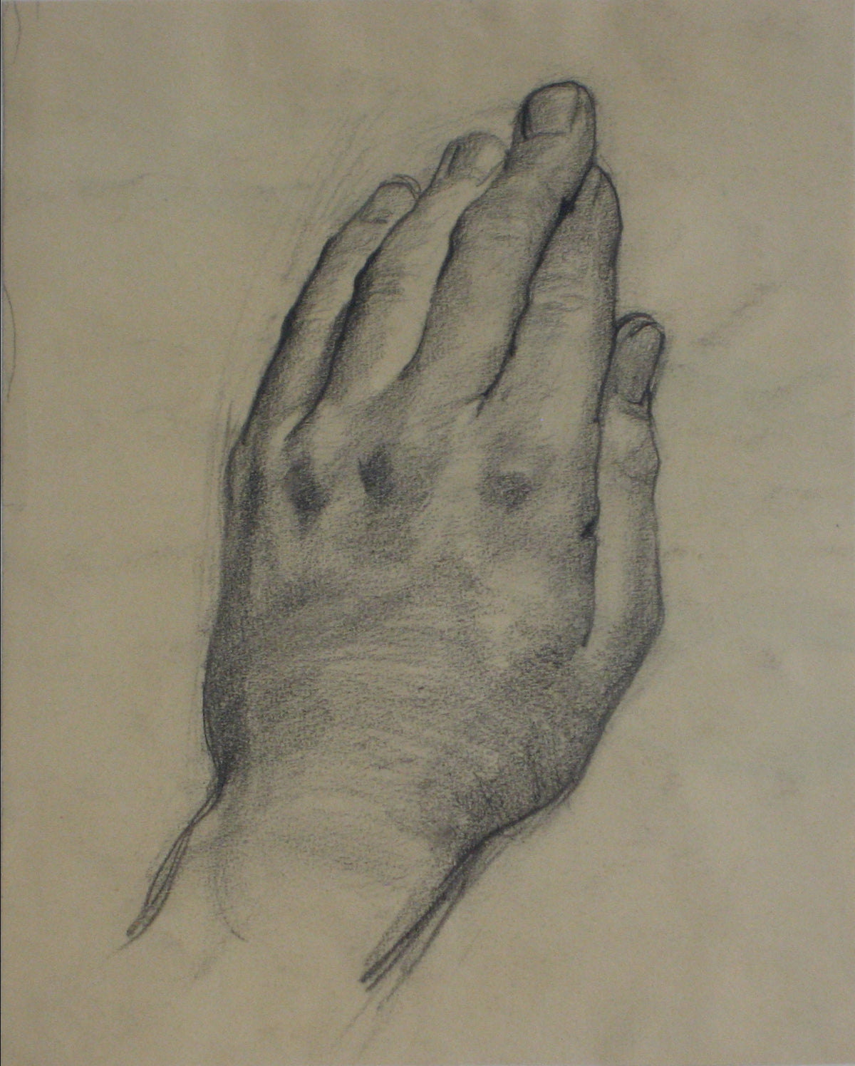 Drawing of a Hand&lt;br&gt;1928-1936 Charcoal&lt;br&gt;&lt;br&gt;#9561