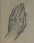 Drawing of a Hand<br>1928-1936 Charcoal<br><br>#9561